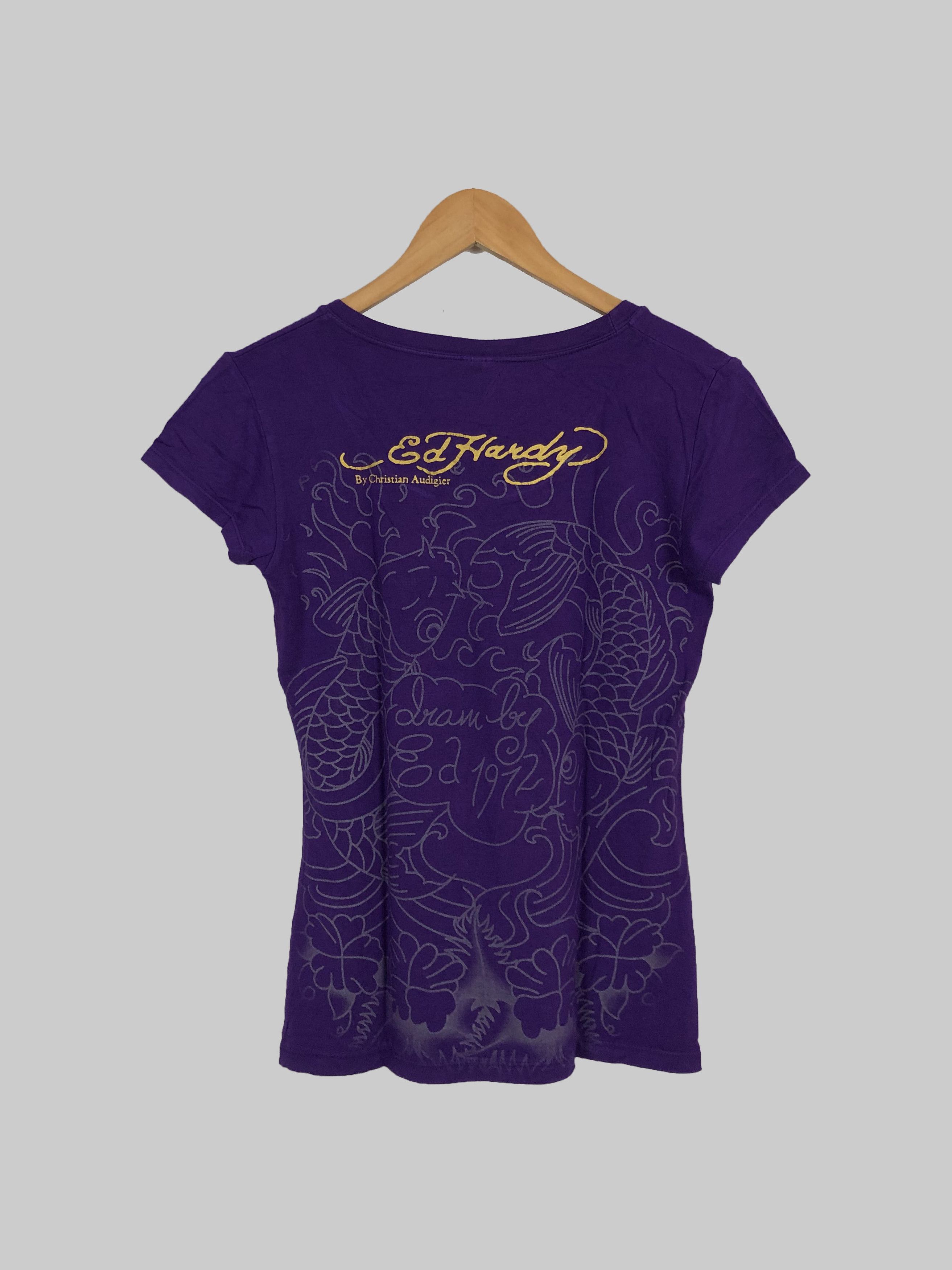 Christian Audigier Womens Ed Hardy Christian Audigier Skull t-shirt Size M / US 6-8 / IT 42-44 - 2 Thumbnail