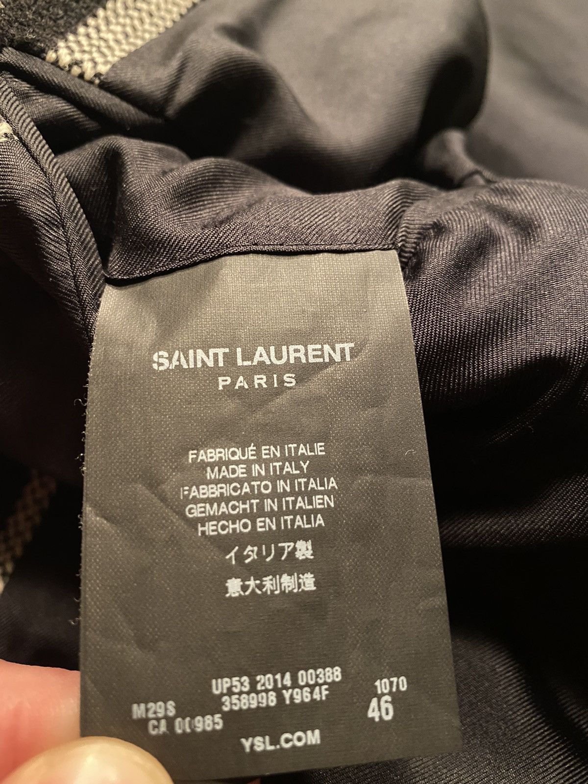 Hedi Slimane × Saint Laurent Paris GRAIL FW14 Striped Runway Coat Size US S / EU 44-46 / 1 - 4 Thumbnail