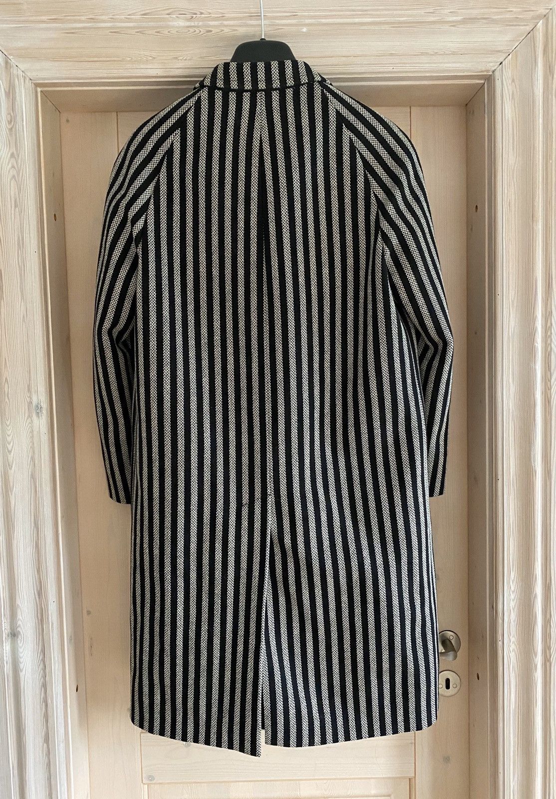 Hedi Slimane × Saint Laurent Paris GRAIL FW14 Striped Runway Coat Size US S / EU 44-46 / 1 - 2 Thumbnail