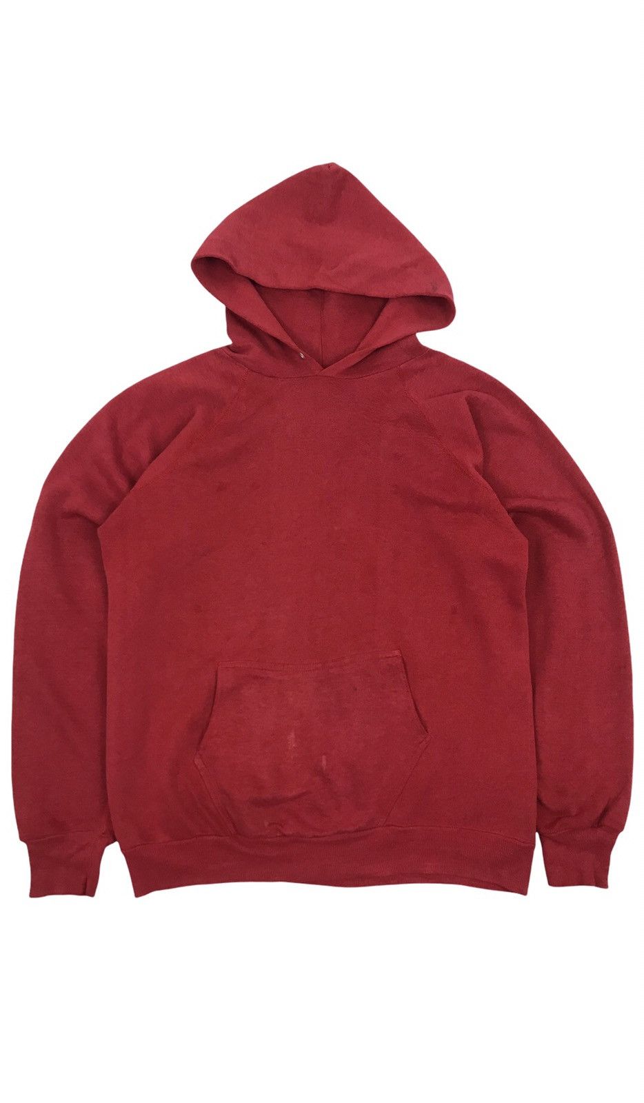 Vintage Vintage 80s sunfaded blank hoodie Size US L / EU 52-54 / 3 - 1 Thumbnail