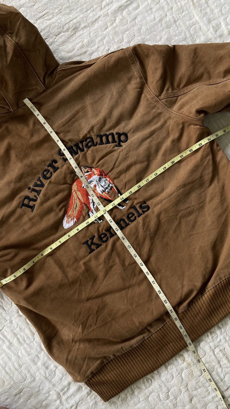Carhartt × Vintage VINTAGE EARLY 1990s CARHART BROWN HODIE WINTH EMBROIDED LOGO Size US M / EU 48-50 / 2 - 3 Thumbnail