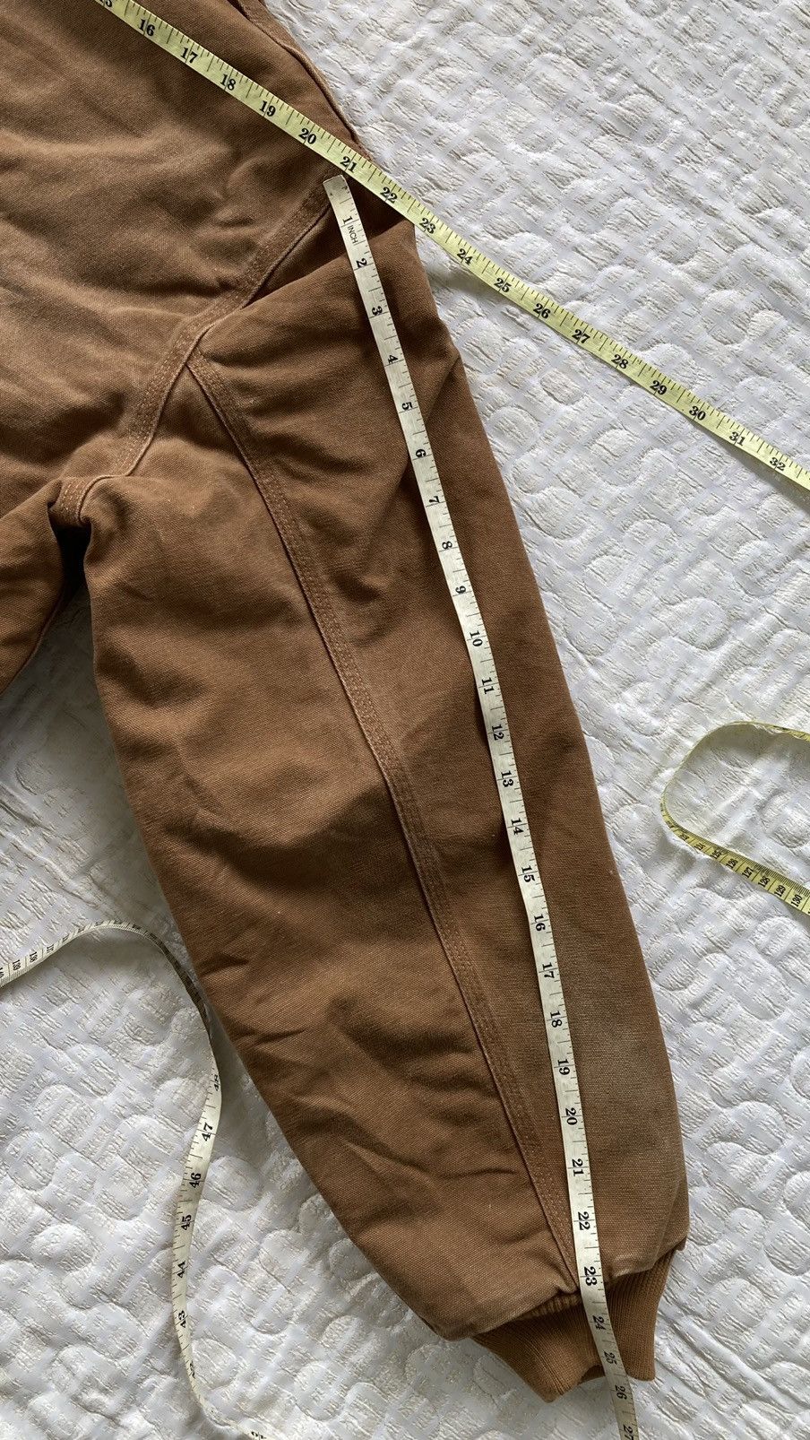 Carhartt × Vintage VINTAGE EARLY 1990s CARHART BROWN HODIE WINTH EMBROIDED LOGO Size US M / EU 48-50 / 2 - 4 Thumbnail