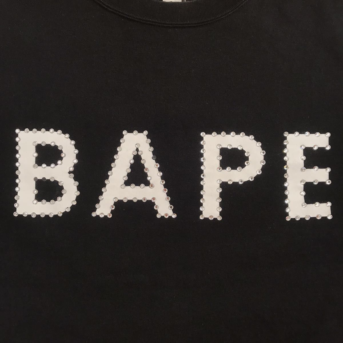 Bape × Swarovski BAPE Swarovski BAPE logo sweat shirt a bathing ape NIGO Size US M / EU 48-50 / 2 - 3 Thumbnail