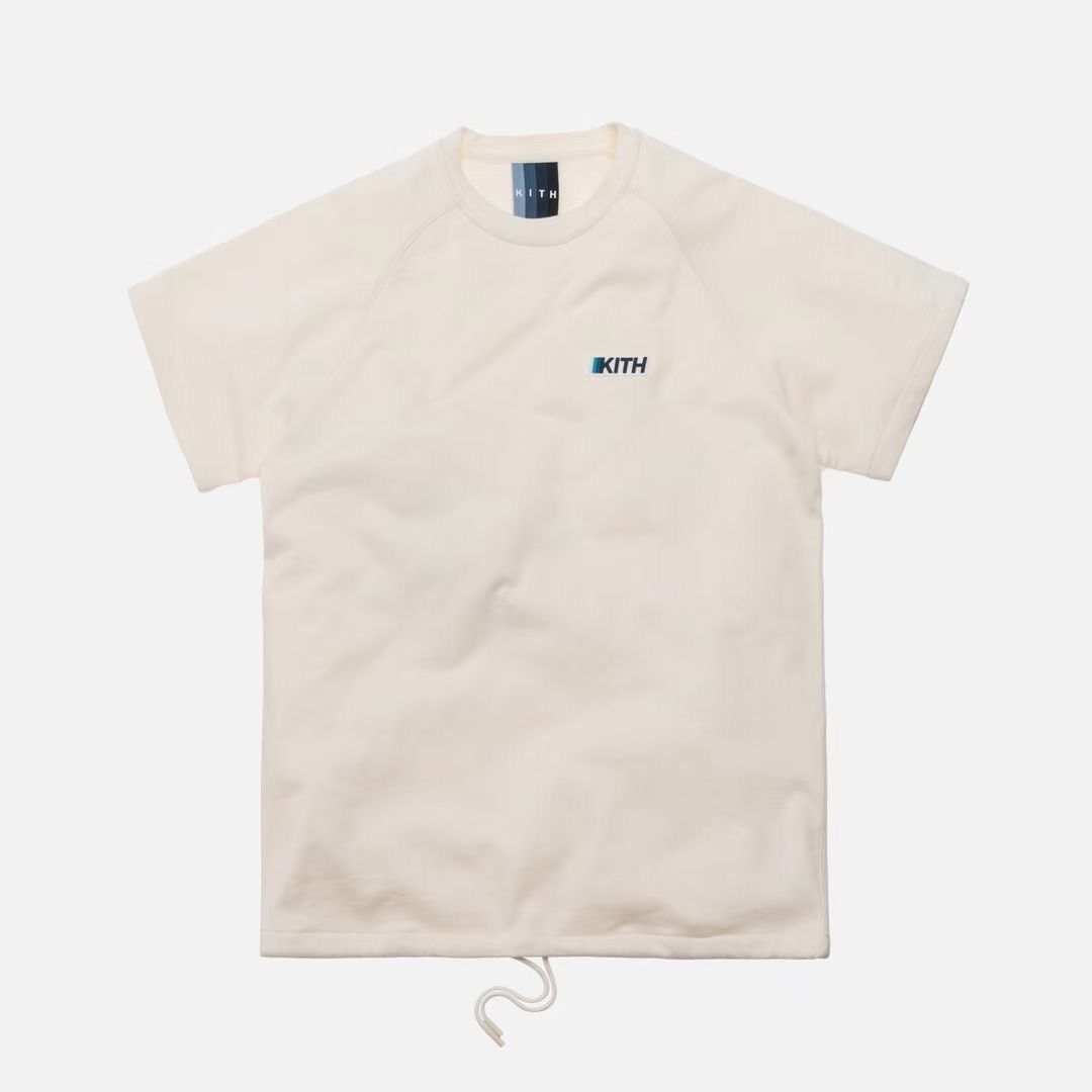 image of Kith Howard Baby Terry Short Sleeve Tee Ivory, Men's (Size Medium)