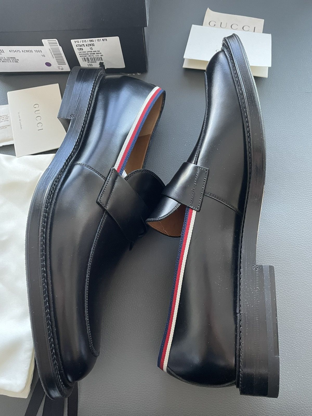Gucci Brand NEW Runway Gucci Leather Loafer Shoes Size US 7.5 / EU 40-41 - 10 Thumbnail