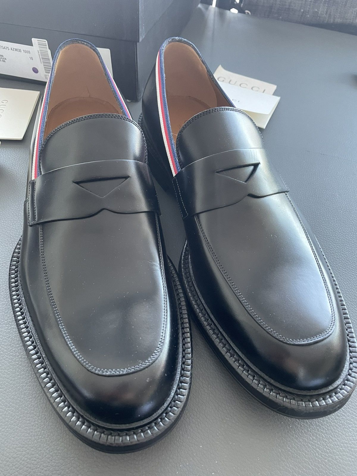Gucci Brand NEW Runway Gucci Leather Loafer Shoes Size US 7.5 / EU 40-41 - 5 Thumbnail