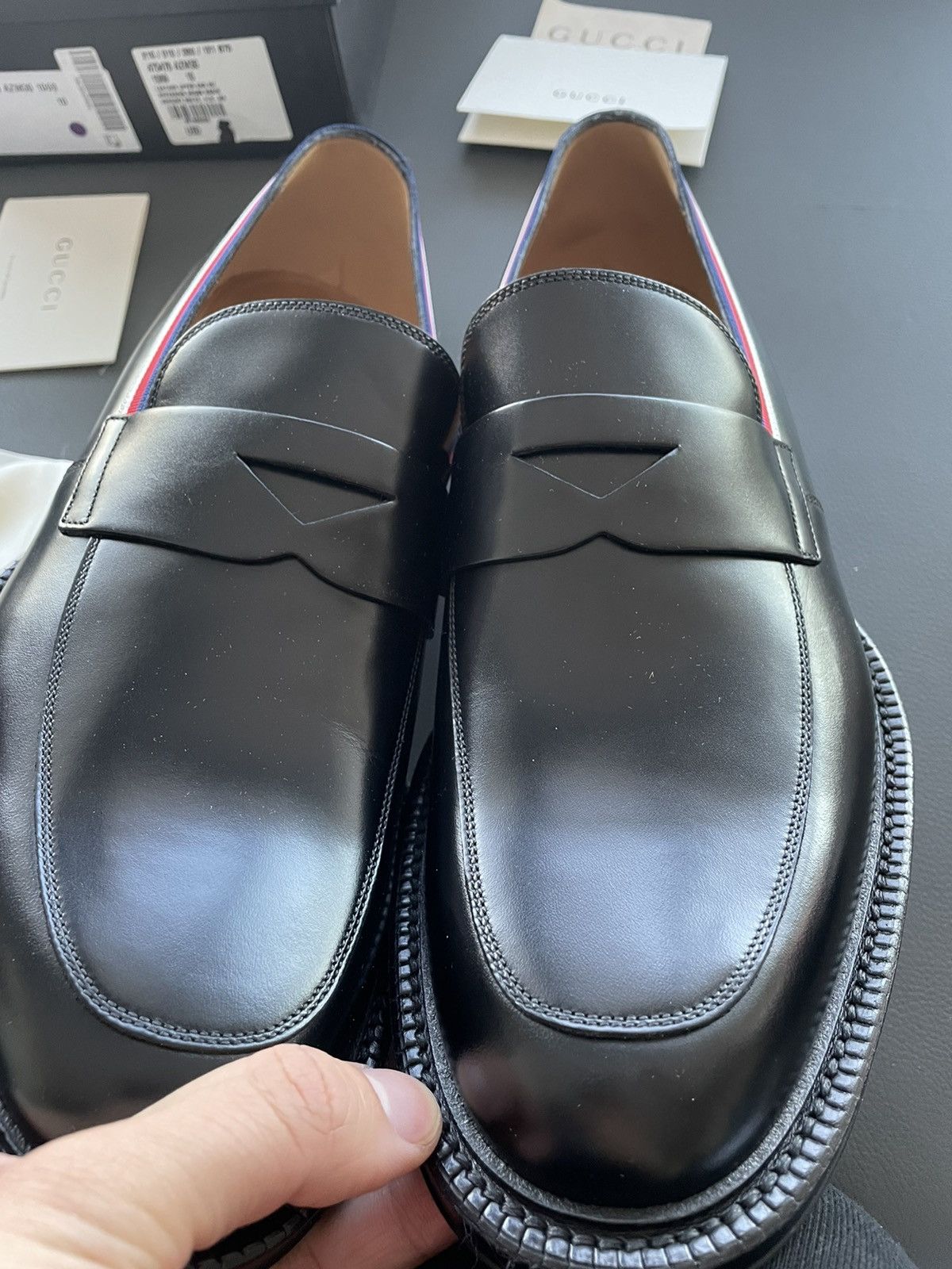 Gucci Brand NEW Runway Gucci Leather Loafer Shoes Size US 7.5 / EU 40-41 - 17 Thumbnail
