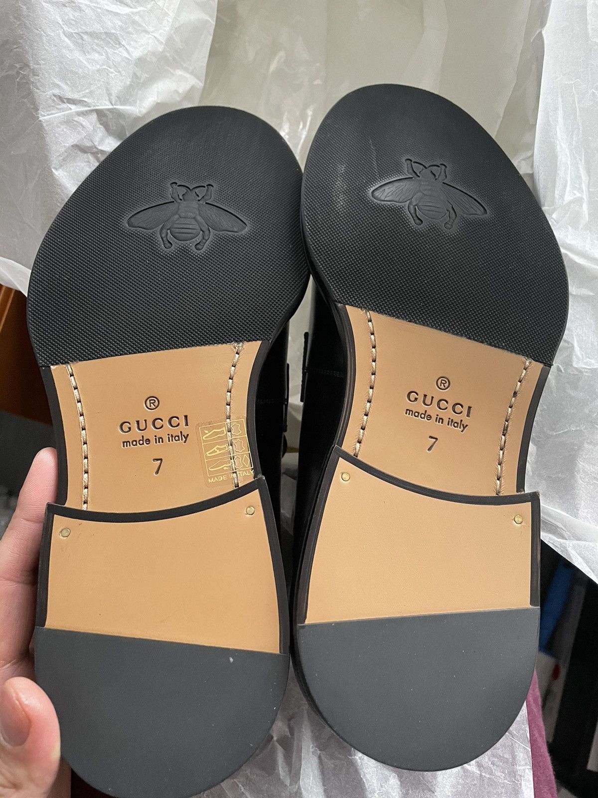 Gucci Brand NEW Runway Gucci Leather Loafer Shoes Size US 7.5 / EU 40-41 - 4 Thumbnail