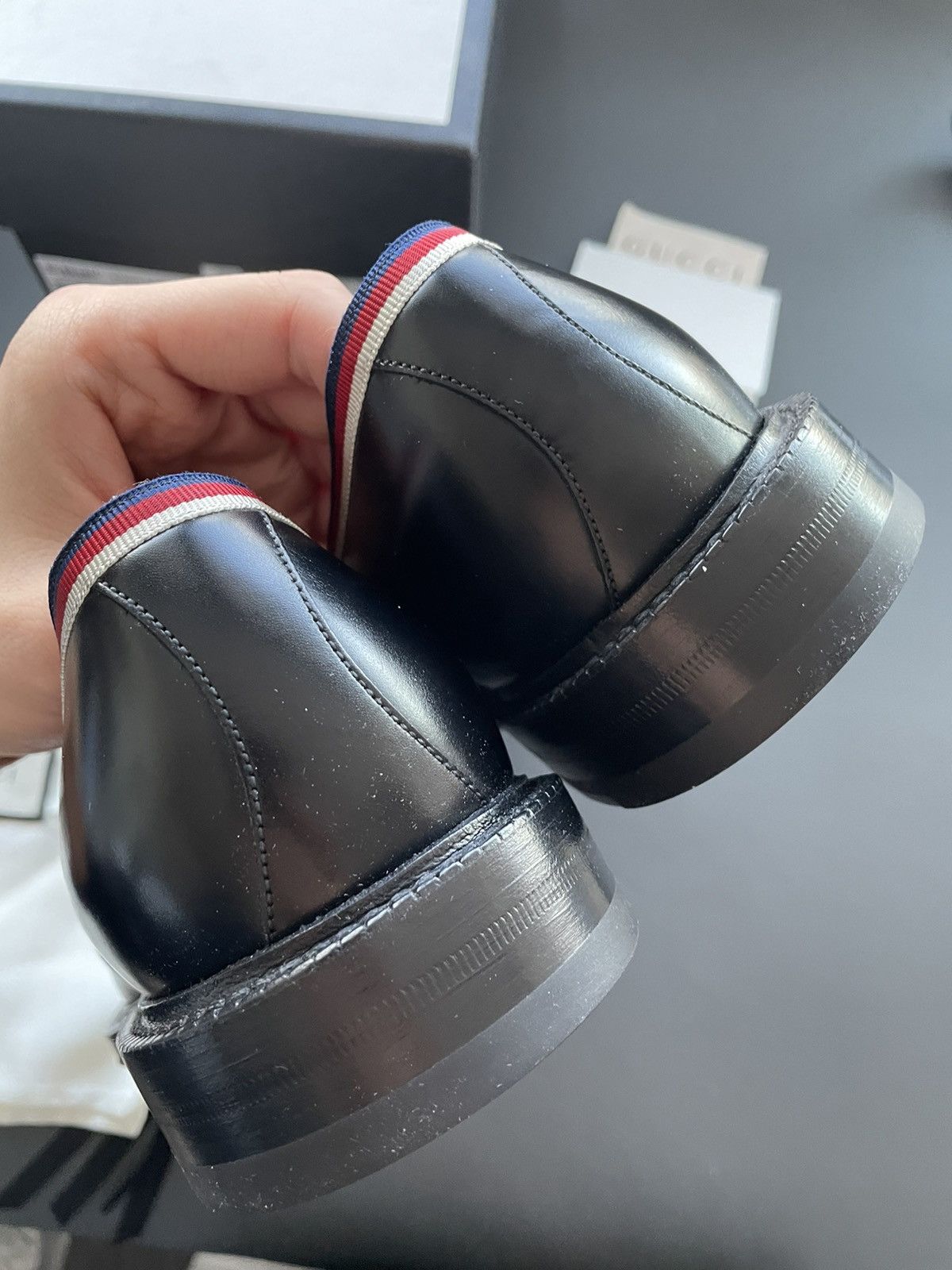 Gucci Brand NEW Runway Gucci Leather Loafer Shoes Size US 7.5 / EU 40-41 - 13 Thumbnail