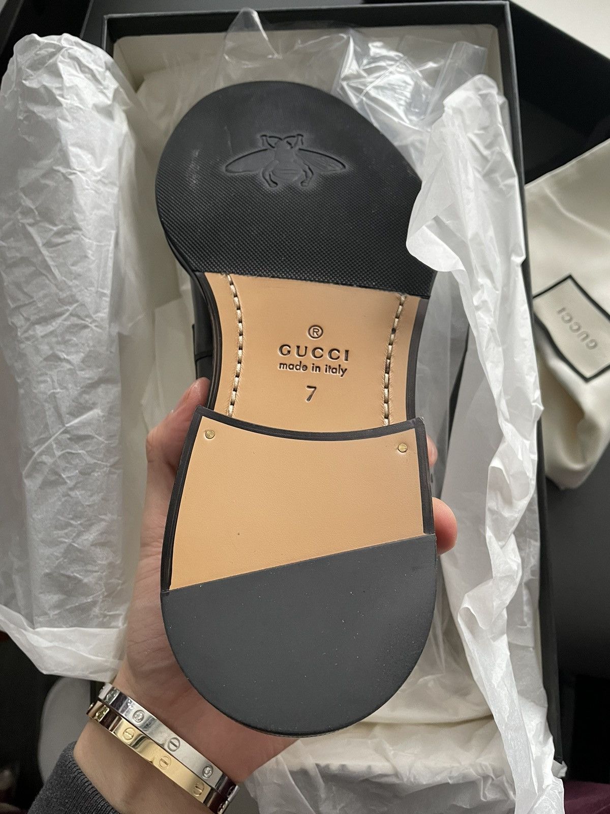Gucci Brand NEW Runway Gucci Leather Loafer Shoes Size US 7.5 / EU 40-41 - 7 Thumbnail