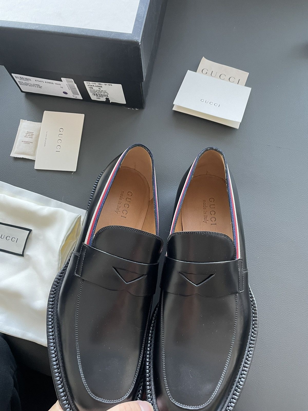 Gucci Brand NEW Runway Gucci Leather Loafer Shoes Size US 7.5 / EU 40-41 - 9 Thumbnail