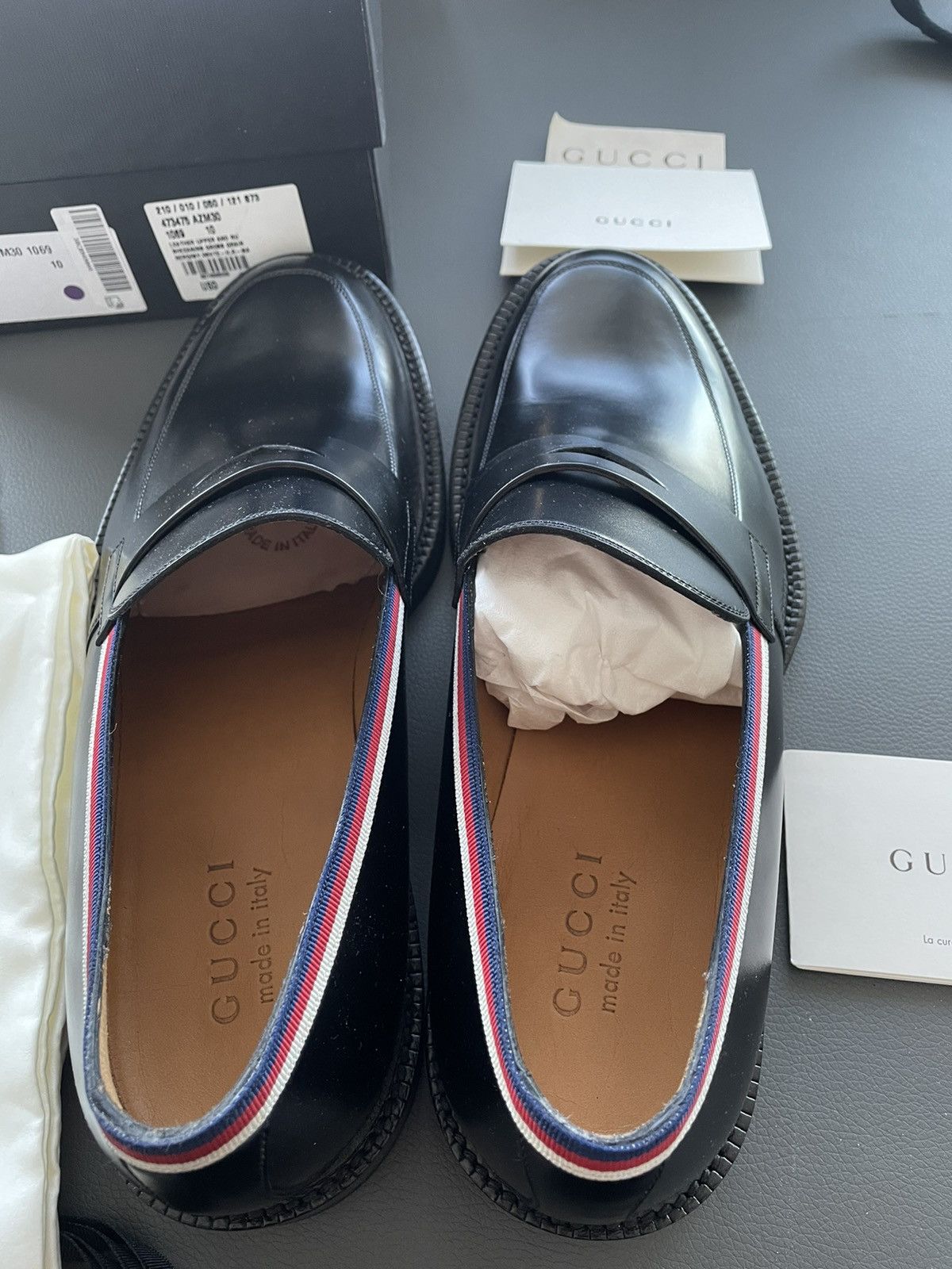 Gucci Brand NEW Runway Gucci Leather Loafer Shoes Size US 7.5 / EU 40-41 - 16 Thumbnail
