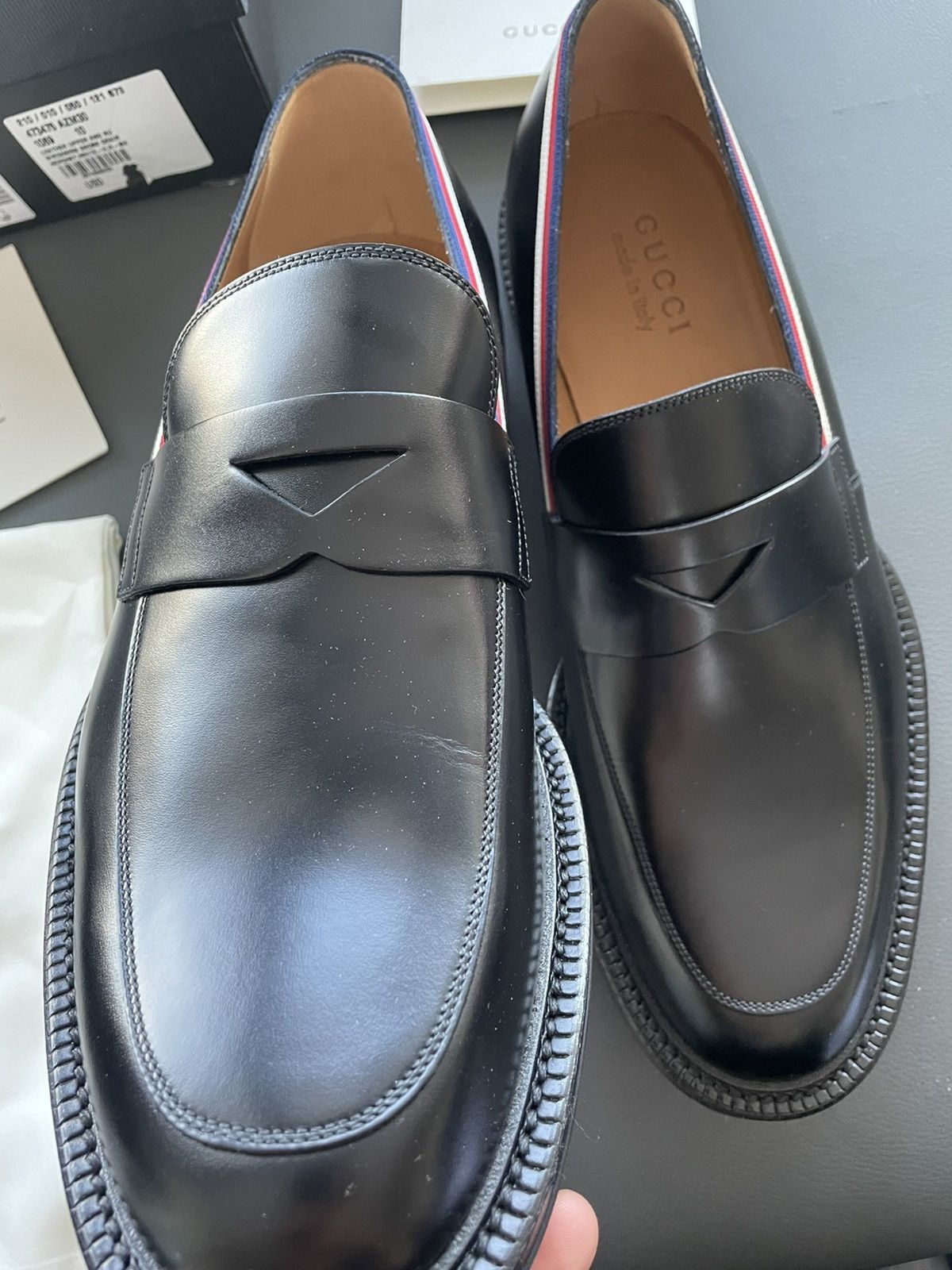 Gucci Brand NEW Runway Gucci Leather Loafer Shoes Size US 7.5 / EU 40-41 - 12 Thumbnail