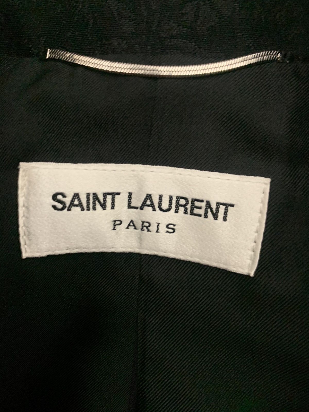 Saint Laurent Paris Saint Laurent Floral Jacquard Military Blazer (sz 50) Size 50R - 3 Thumbnail