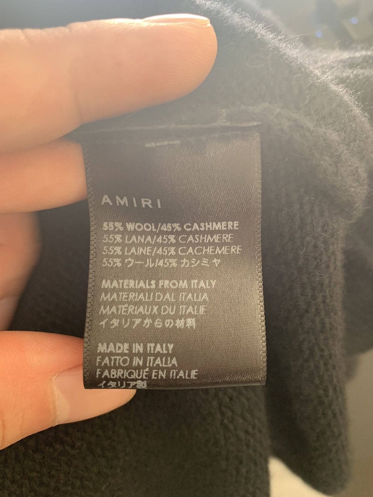 Amiri Amiri Rope Trimmed Wool/Cashmere Cardigan (sz XS) Size US XS / EU 42 / 0 - 6 Thumbnail