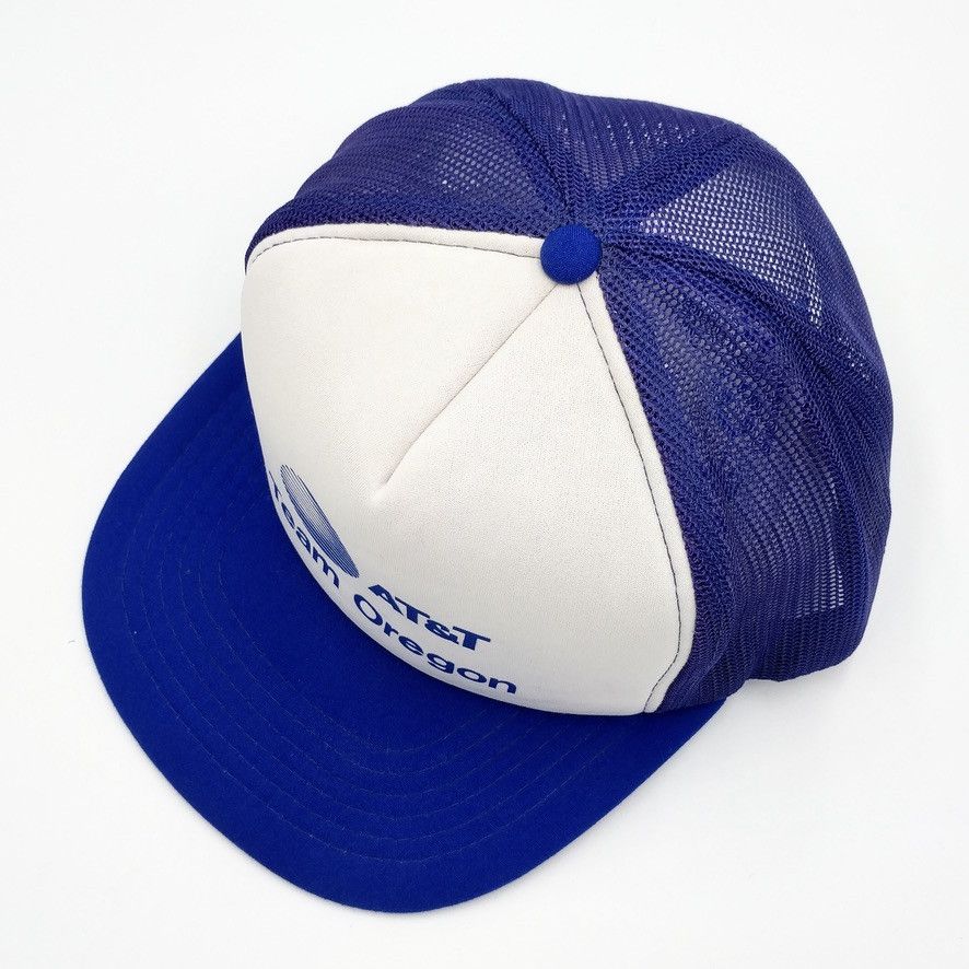 Vintage Vintage AT&T Team Oregon Snapback Trucker Mesh Hat Size ONE SIZE - 4 Thumbnail