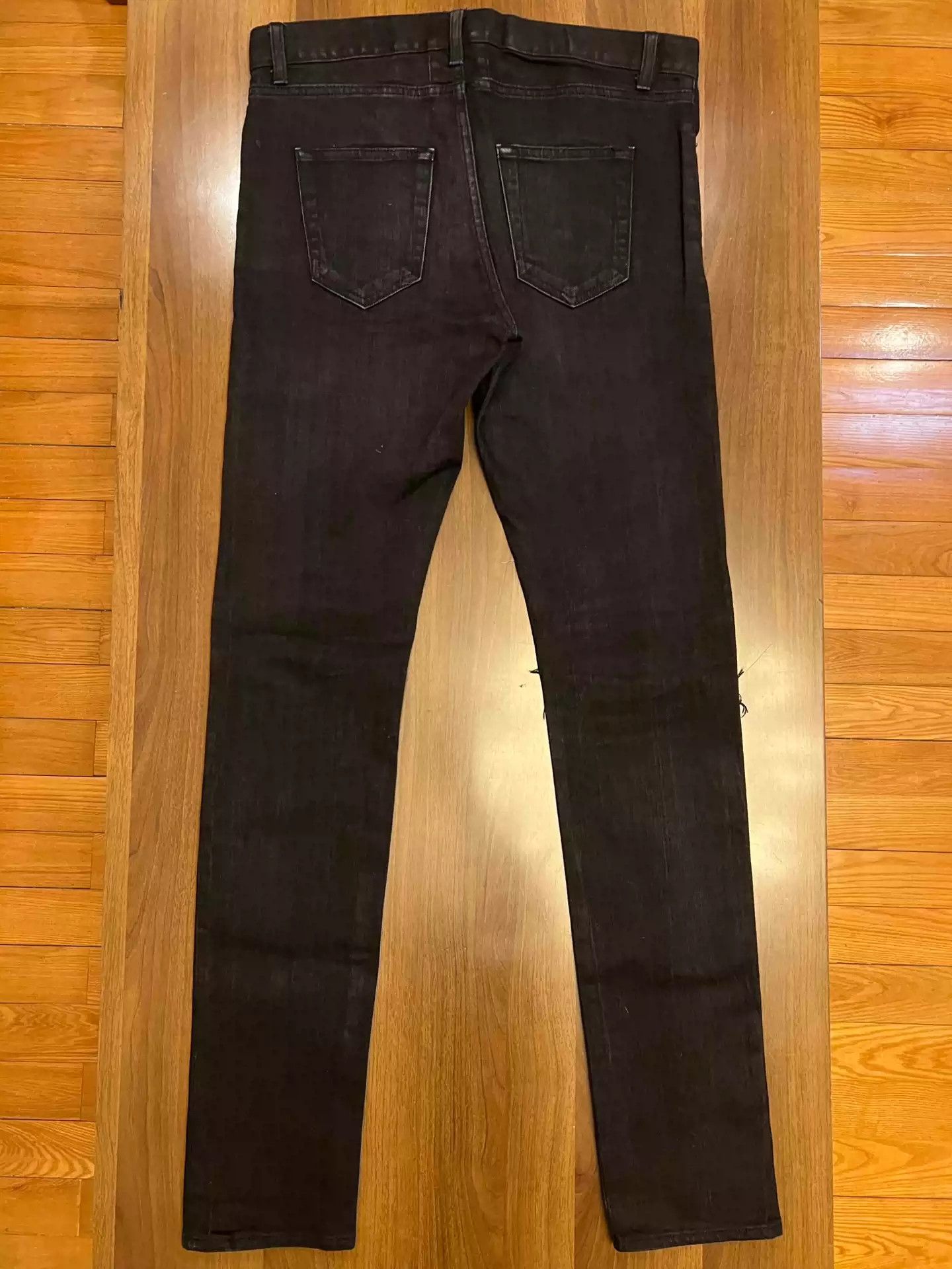 Saint Laurent Paris Saint Laurent Black knife cut destroyed jeans Size US 31 - 4 Thumbnail