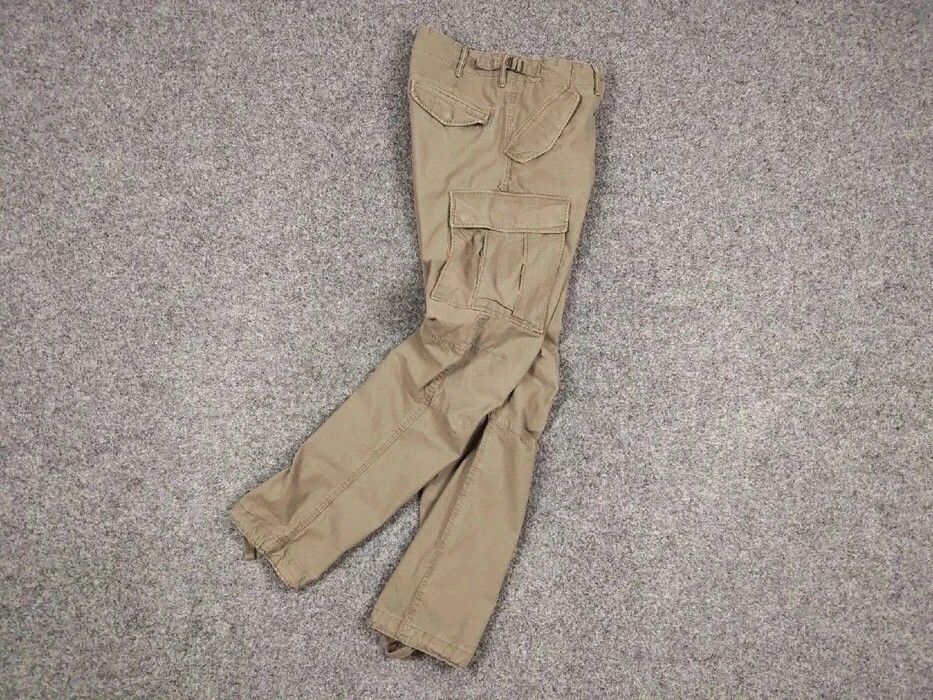 Japanese Brand Vintage Travis Scott Cargo Beige pants Streetwear Japan Size US 29 - 6 Thumbnail