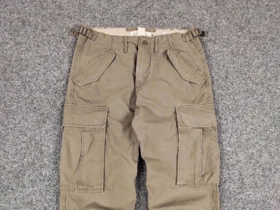 Japanese Brand Vintage Travis Scott Cargo Beige pants Streetwear Japan Size US 29 - 4 Thumbnail