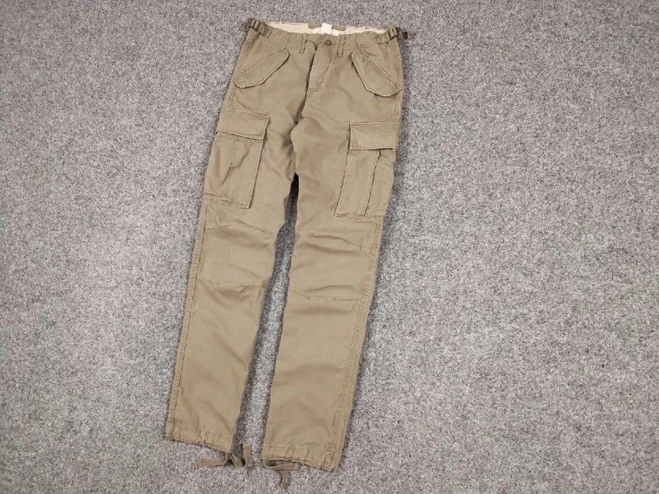 Japanese Brand Vintage Travis Scott Cargo Beige pants Streetwear Japan Size US 29 - 2 Thumbnail