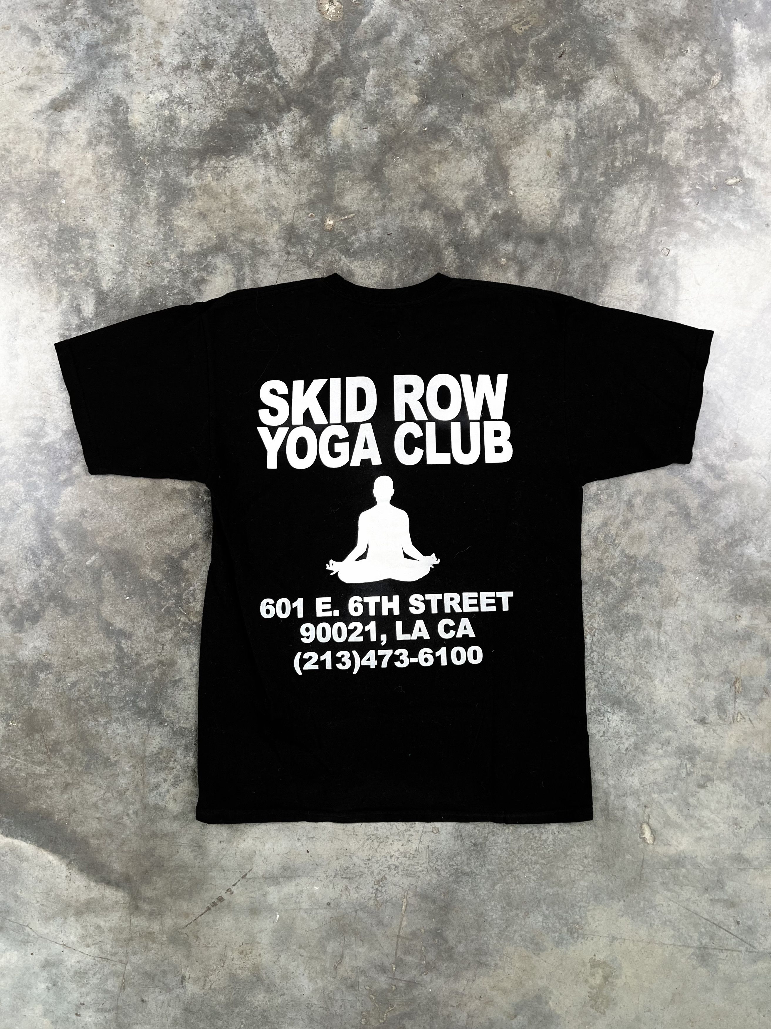 Pleasures Pleasures Skid Row Yoga Club Tee Black Medium Size US M / EU 48-50 / 2 - 1 Thumbnail