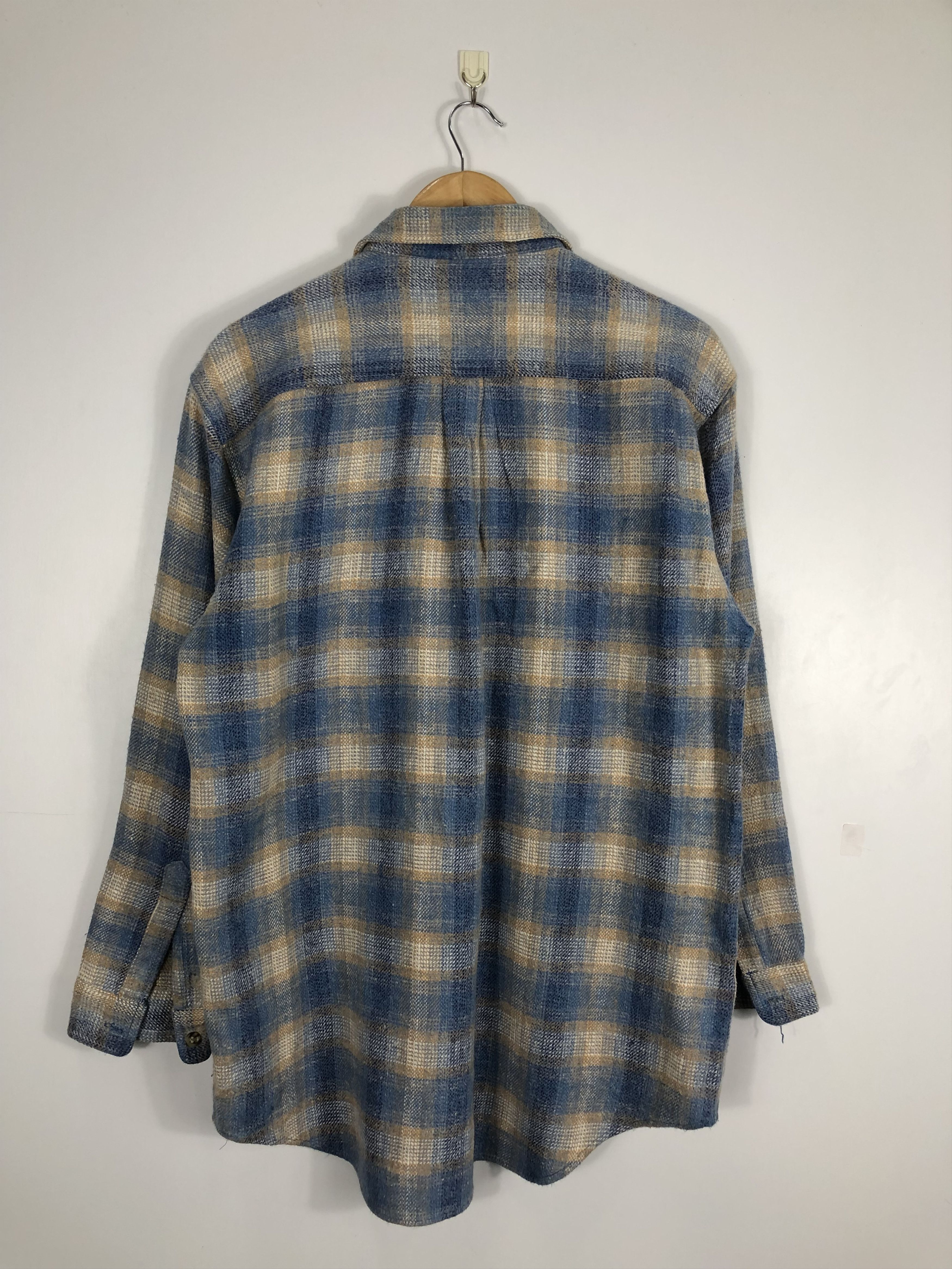 Japanese Brand × Vintage Vintage Japanese Brand Shadow Plaid Flannel Size US L / EU 52-54 / 3 - 3 Thumbnail