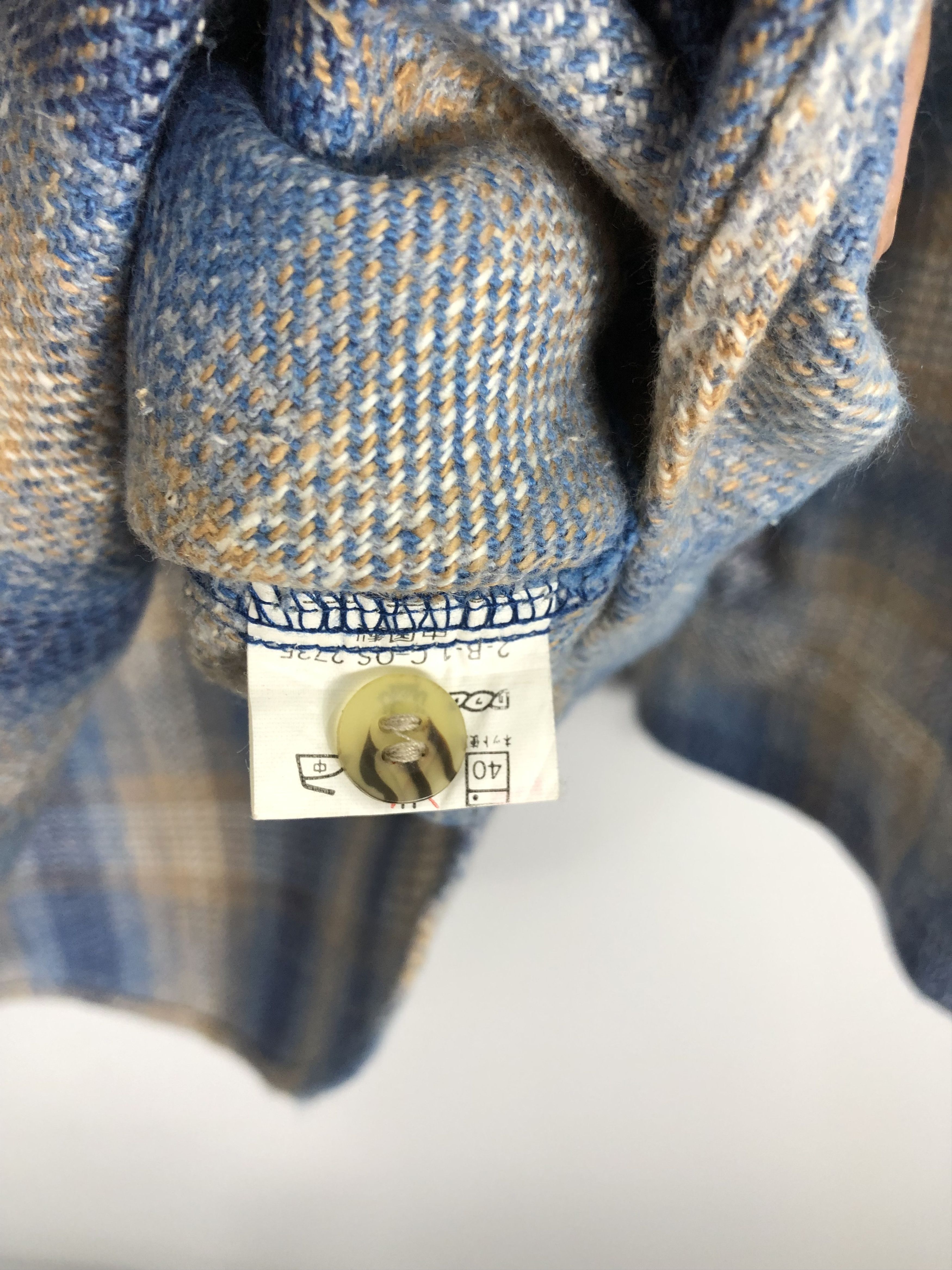 Japanese Brand × Vintage Vintage Japanese Brand Shadow Plaid Flannel Size US L / EU 52-54 / 3 - 7 Thumbnail