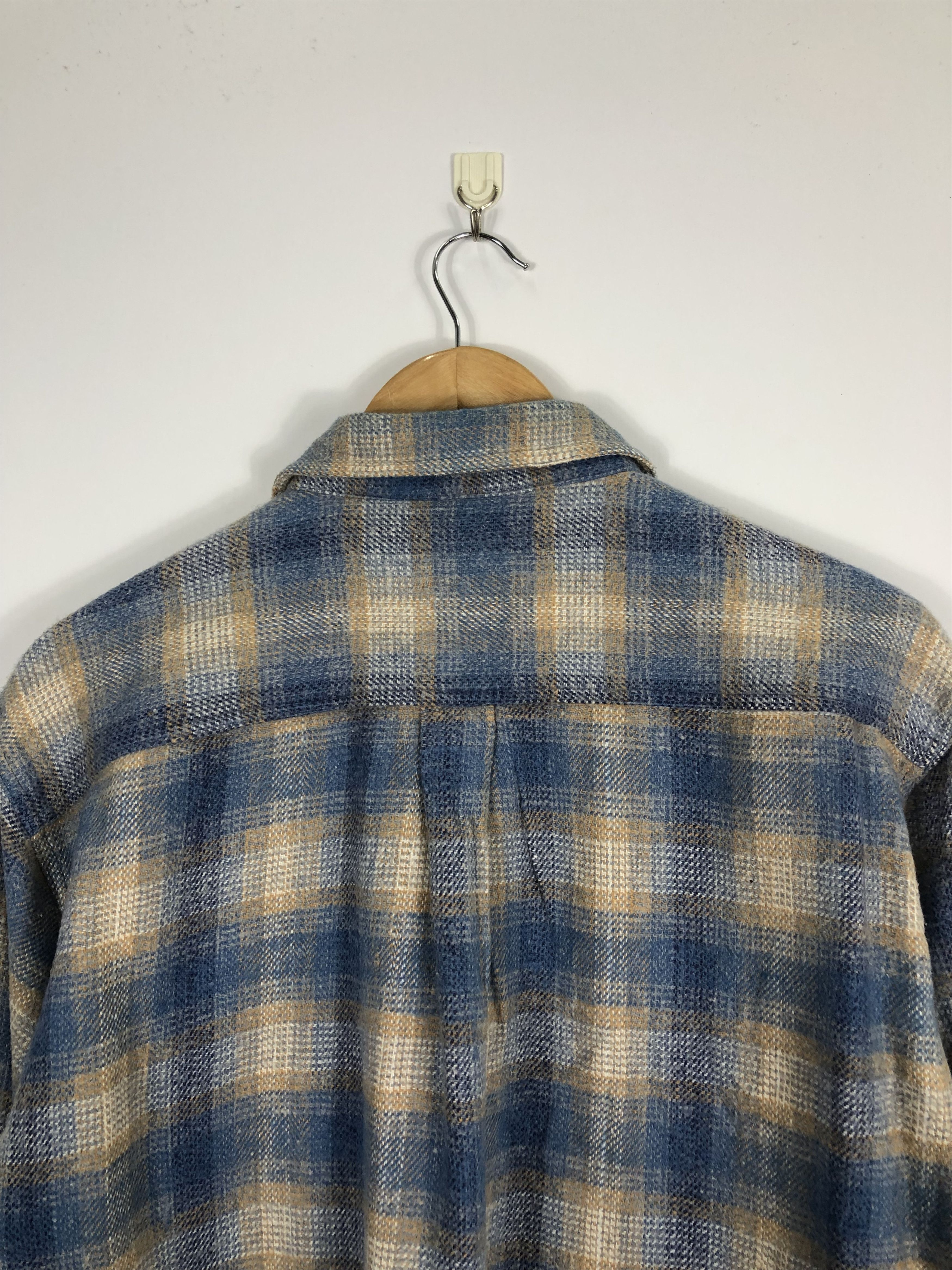 Japanese Brand × Vintage Vintage Japanese Brand Shadow Plaid Flannel Size US L / EU 52-54 / 3 - 4 Thumbnail