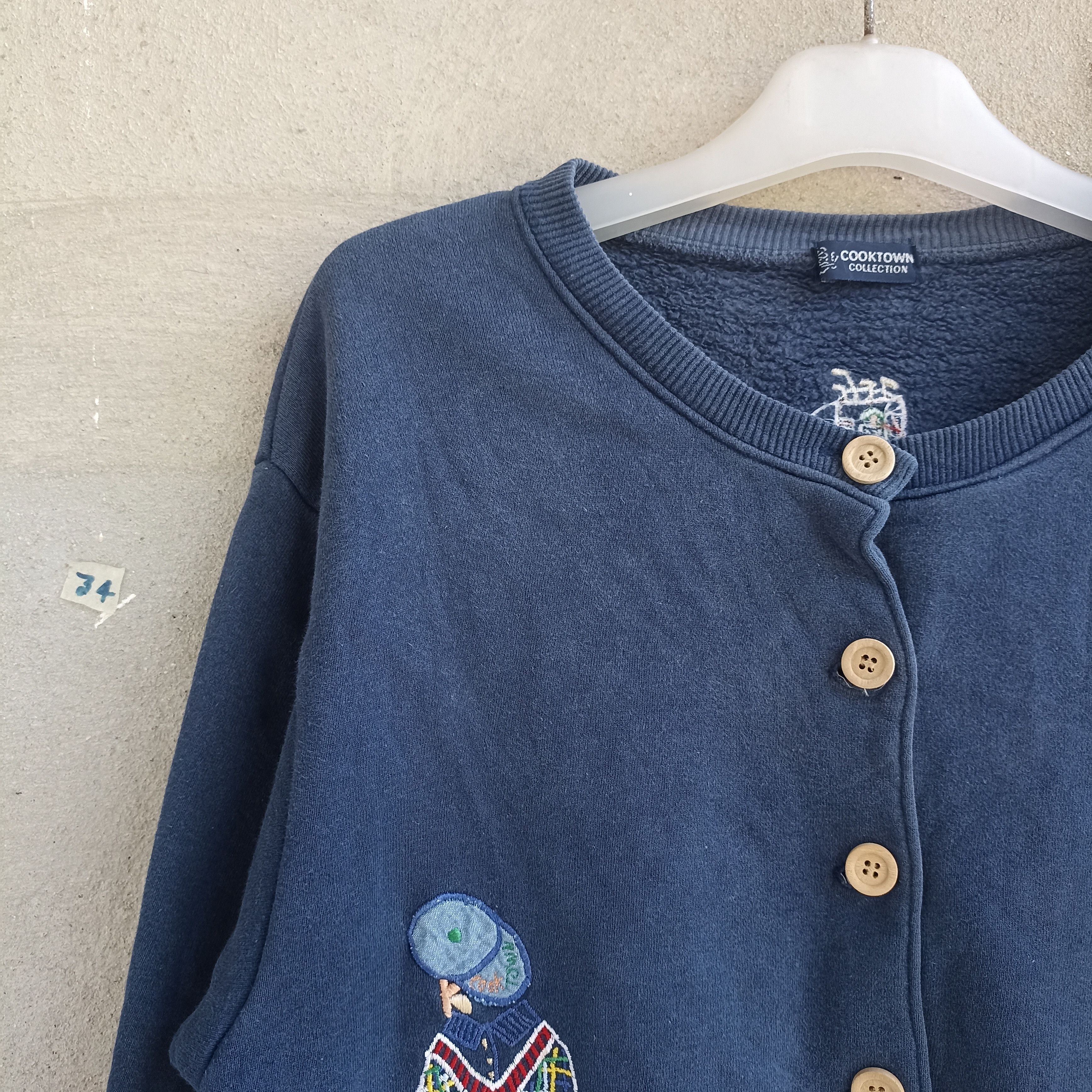 Japanese Brand Cooktown Collection Golf Embroidery Blue Cardigan Size M / US 6-8 / IT 42-44 - 5 Thumbnail