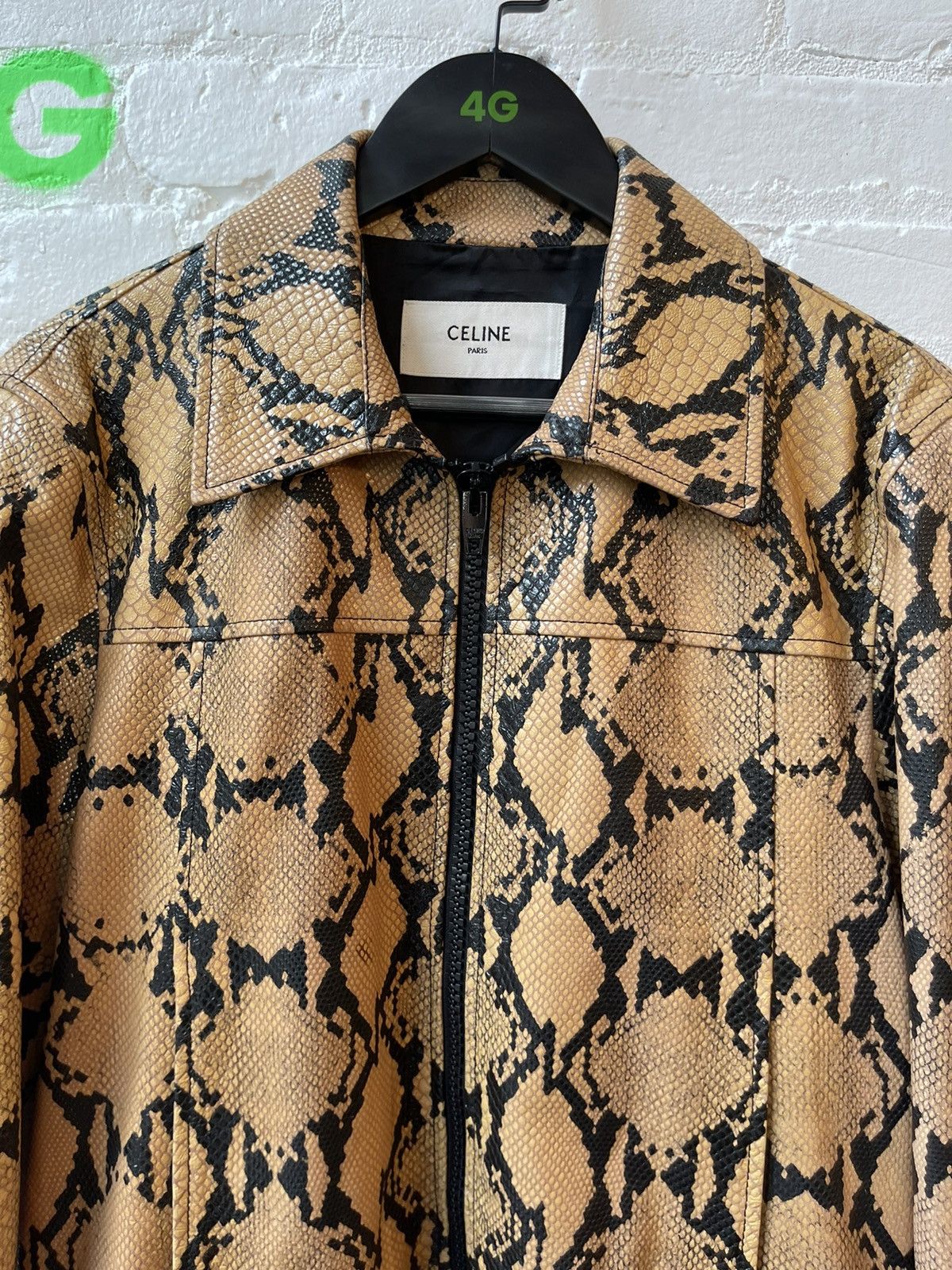 Celine × Hedi Slimane Celine SS20 RUNWAY PYTHON Embossed