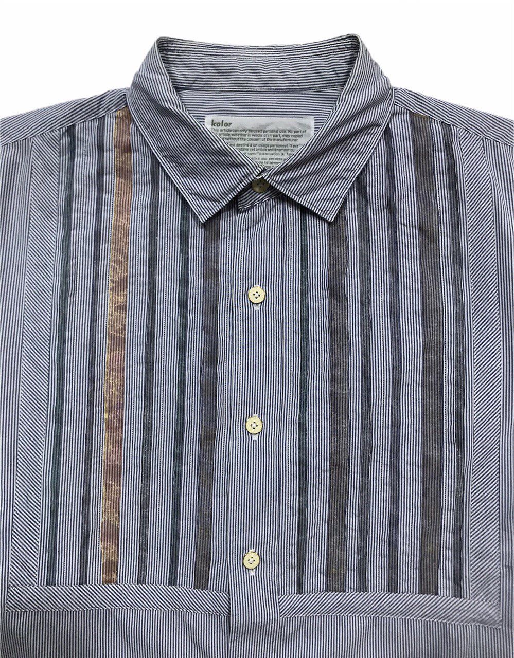 Kolor Grosgrain-Ribbon Pinstriped Shirt Size US M / EU 48-50 / 2 - 3 Thumbnail