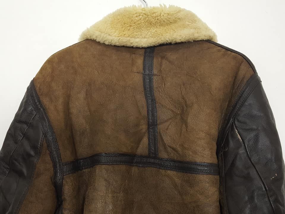 Schott B-3 ANJ-4 Sheepskin Shearling 2 Tone Aviator Flight Jacket Size US M / EU 48-50 / 2 - 17 Thumbnail