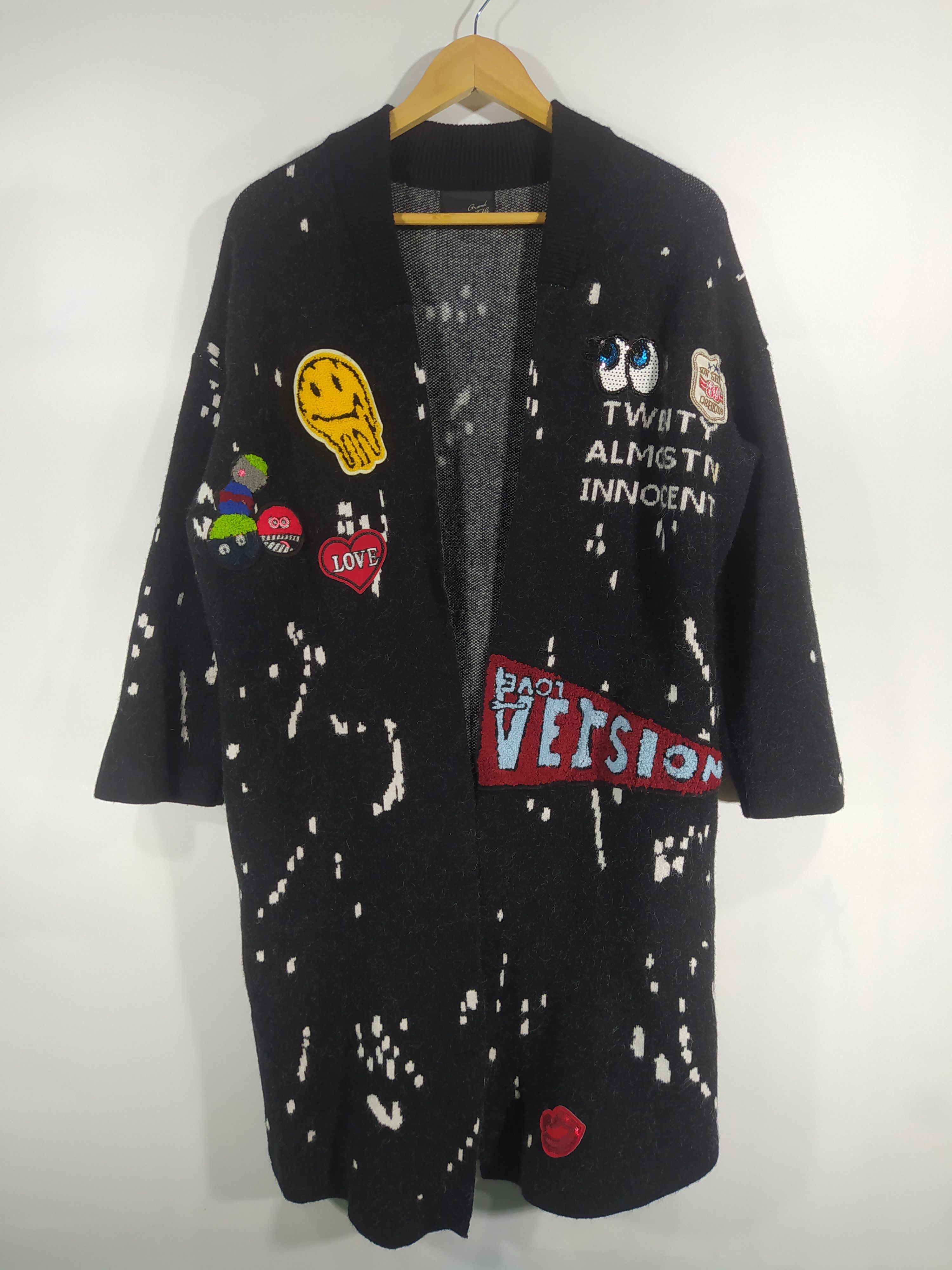 image of Art x Cardigan Grand Table Long Cardigan in Black, Men's (Size Medium)