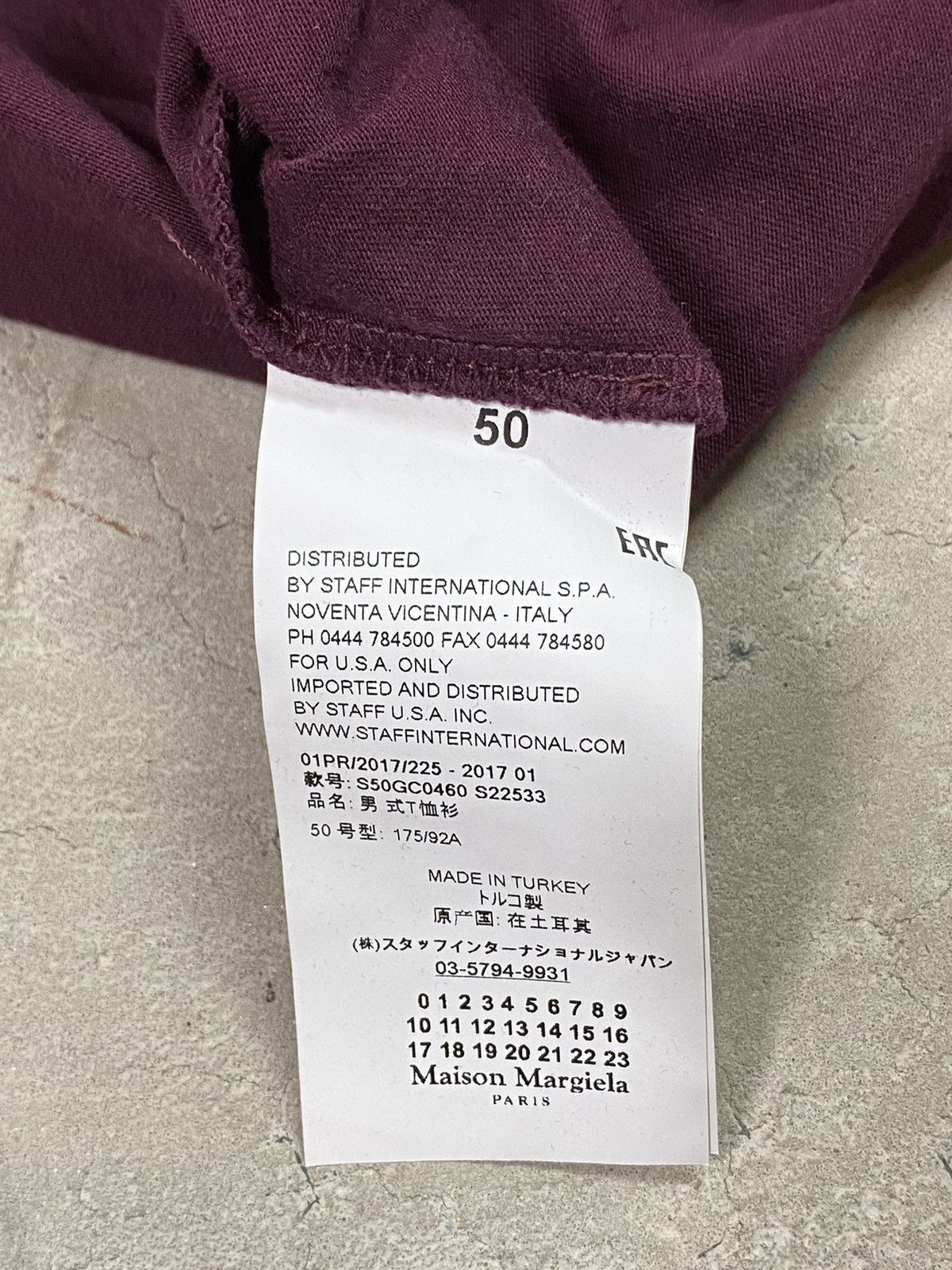 Maison Margiela Maison Margiela Grape Classic Garment Dyed Tee Size US M / EU 48-50 / 2 - 6 Thumbnail