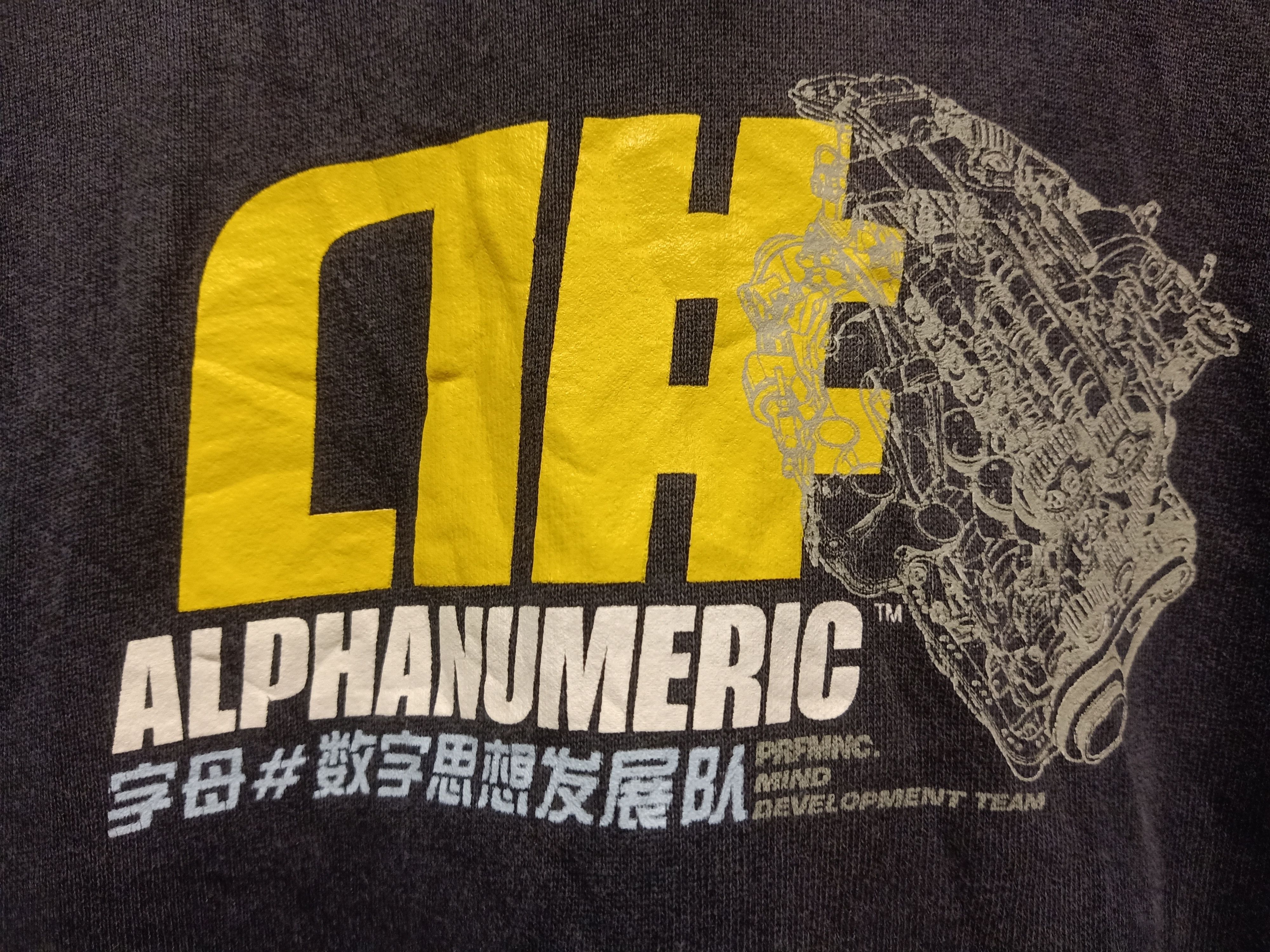 Alphanumeric vintage 90s sweatshirt hoodie alphanumeric made in usa Size US M / EU 48-50 / 2 - 3 Thumbnail