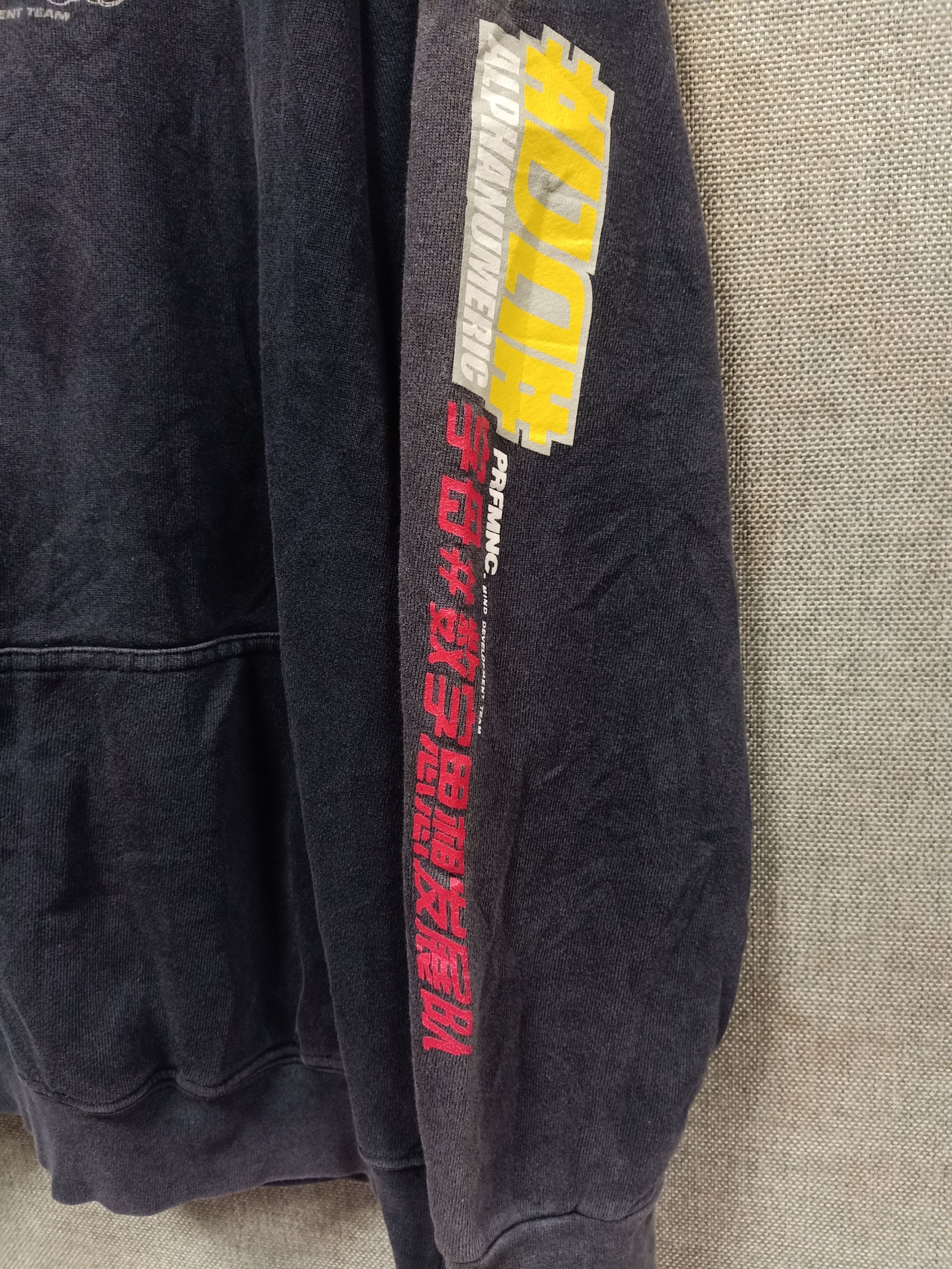 Alphanumeric vintage 90s sweatshirt hoodie alphanumeric made in usa Size US M / EU 48-50 / 2 - 4 Thumbnail