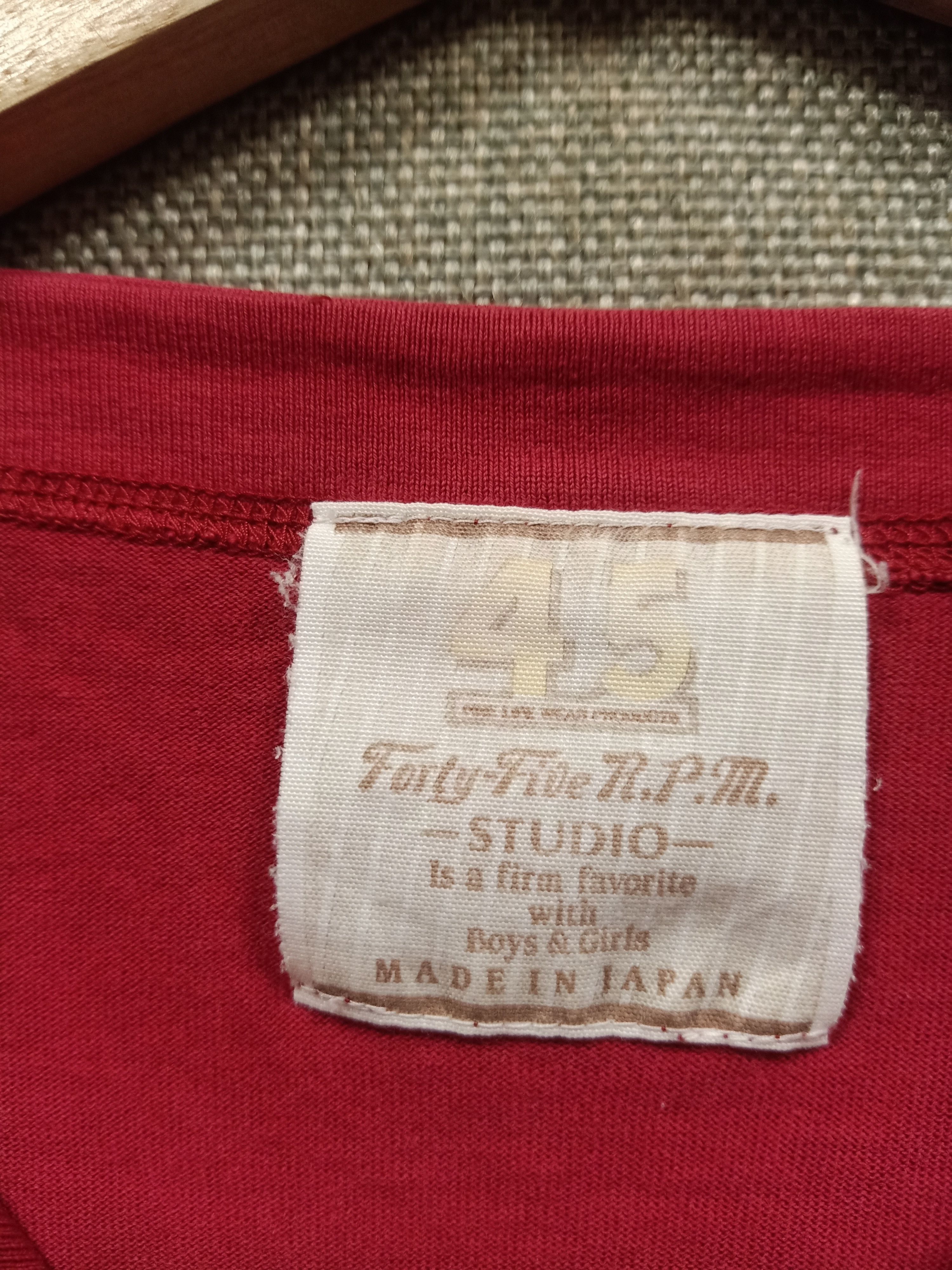 45rpm × Vintage vintage t shirt 45rpm studio made in japan Size US M / EU 48-50 / 2 - 3 Thumbnail
