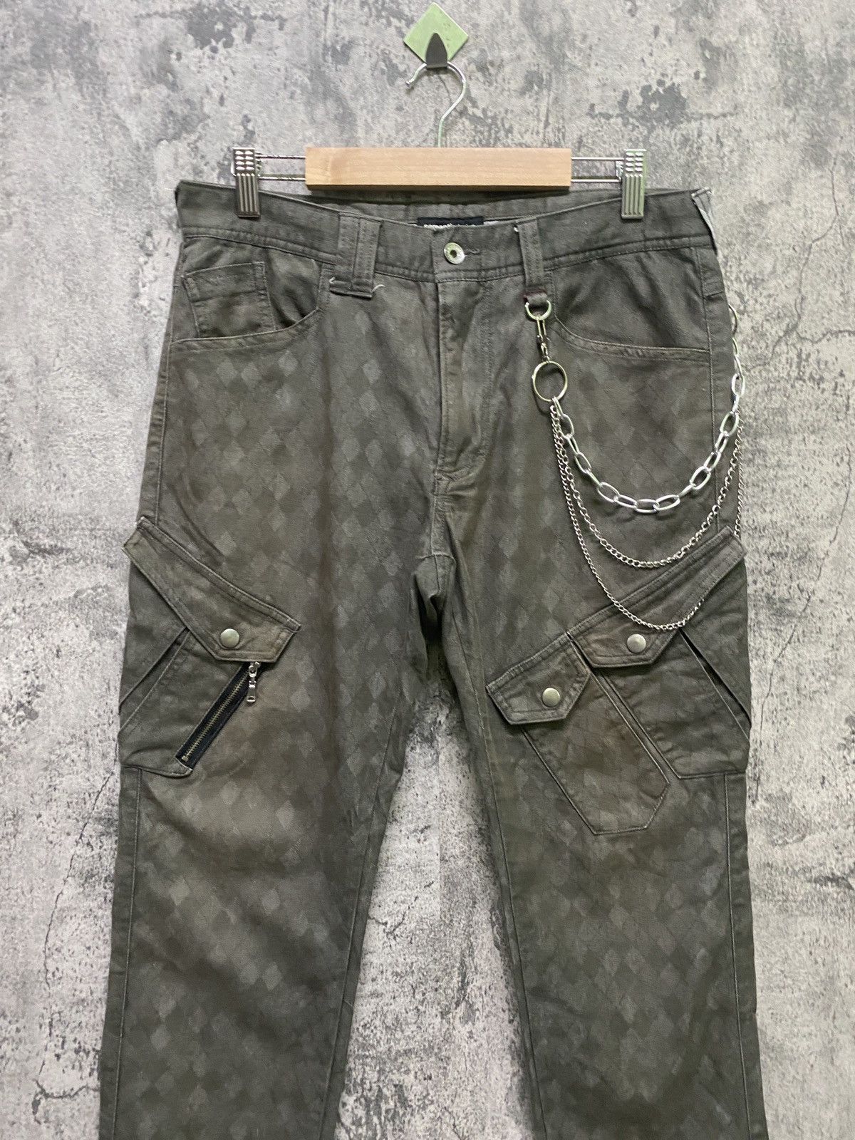 Designer × Japanese Brand × Seditionaries Japanese SEMANTIC DESIGN Checks Multipocket Cargo Pant Size US 31 - 3 Thumbnail
