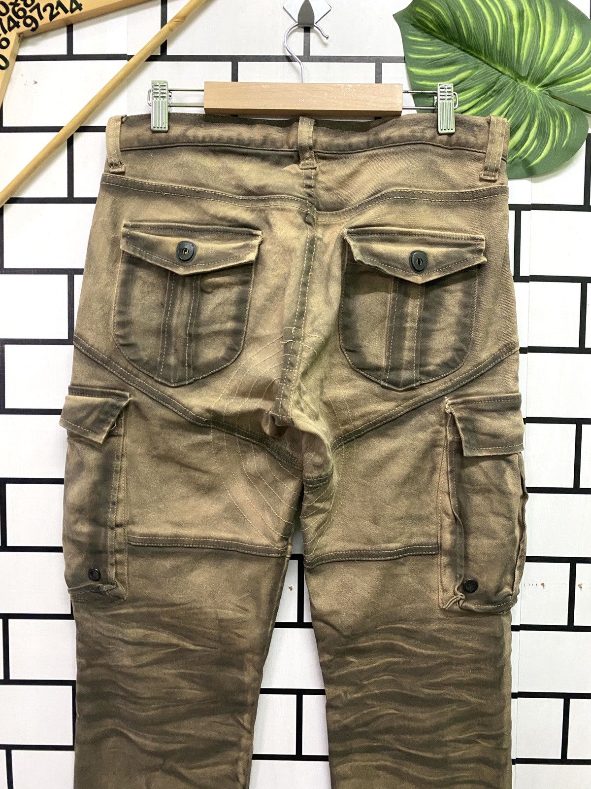 Hysteric Glamour × If Six Was Nine × Japanese Brand CavariA Distressed Multipocket Zipper Bondage Punk CargoPant Size US 32 / EU 48 - 14 Thumbnail