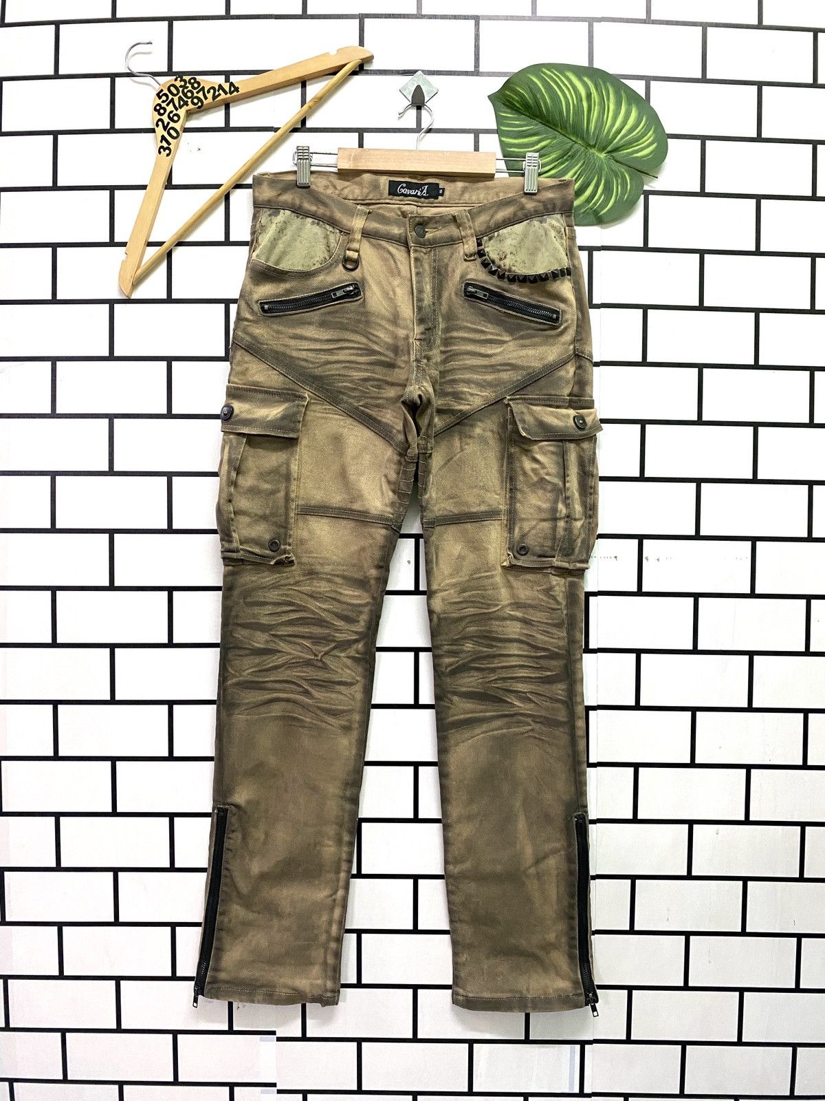 Hysteric Glamour × If Six Was Nine × Japanese Brand CavariA Distressed Multipocket Zipper Bondage Punk CargoPant Size US 32 / EU 48 - 1 Thumbnail