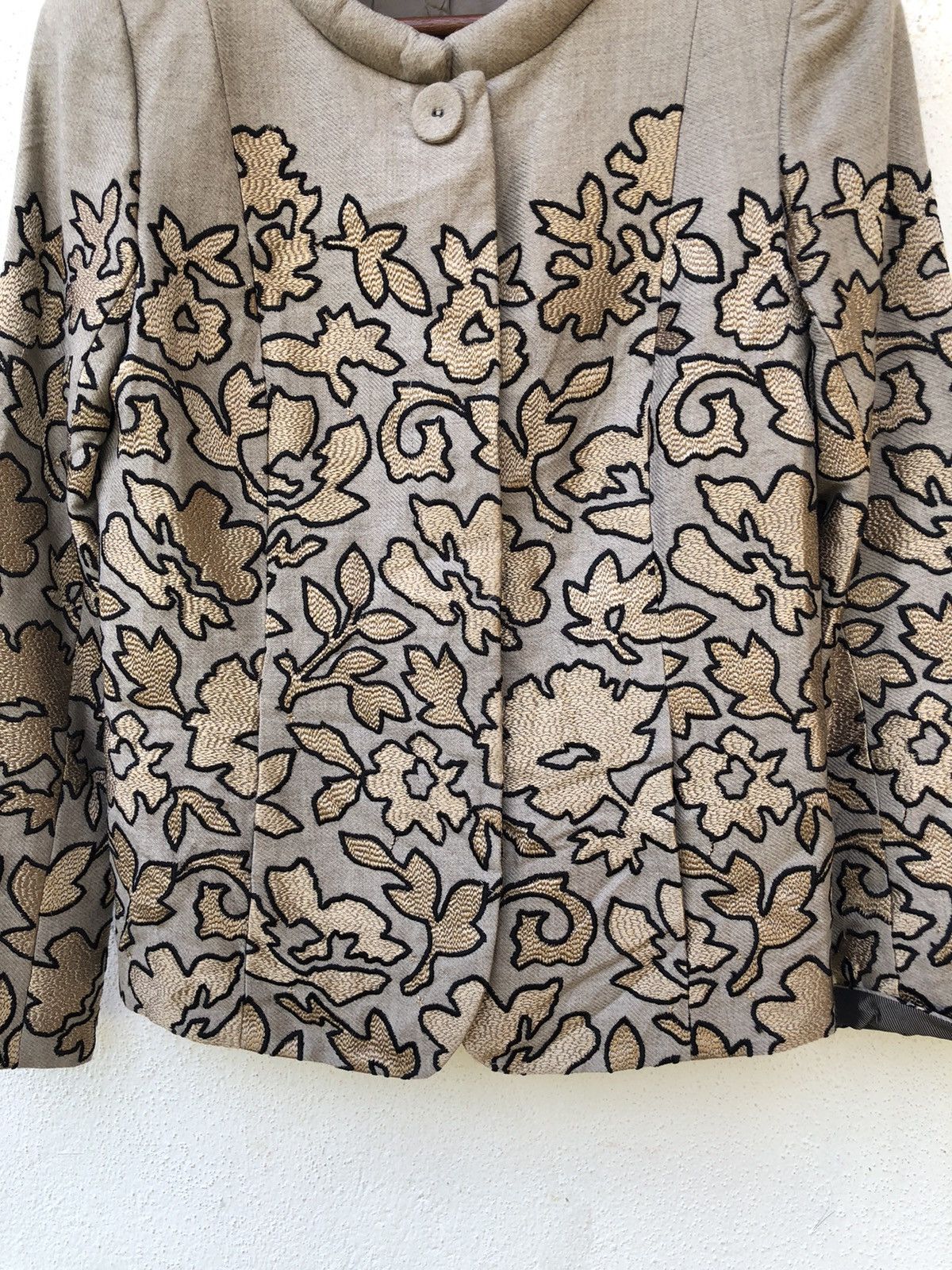 Hiroko Koshino Homme 🫴🏻VTG Hiroko Korshino Embroidered Navite Floral Jacket Size US M / EU 48-50 / 2 - 4 Thumbnail
