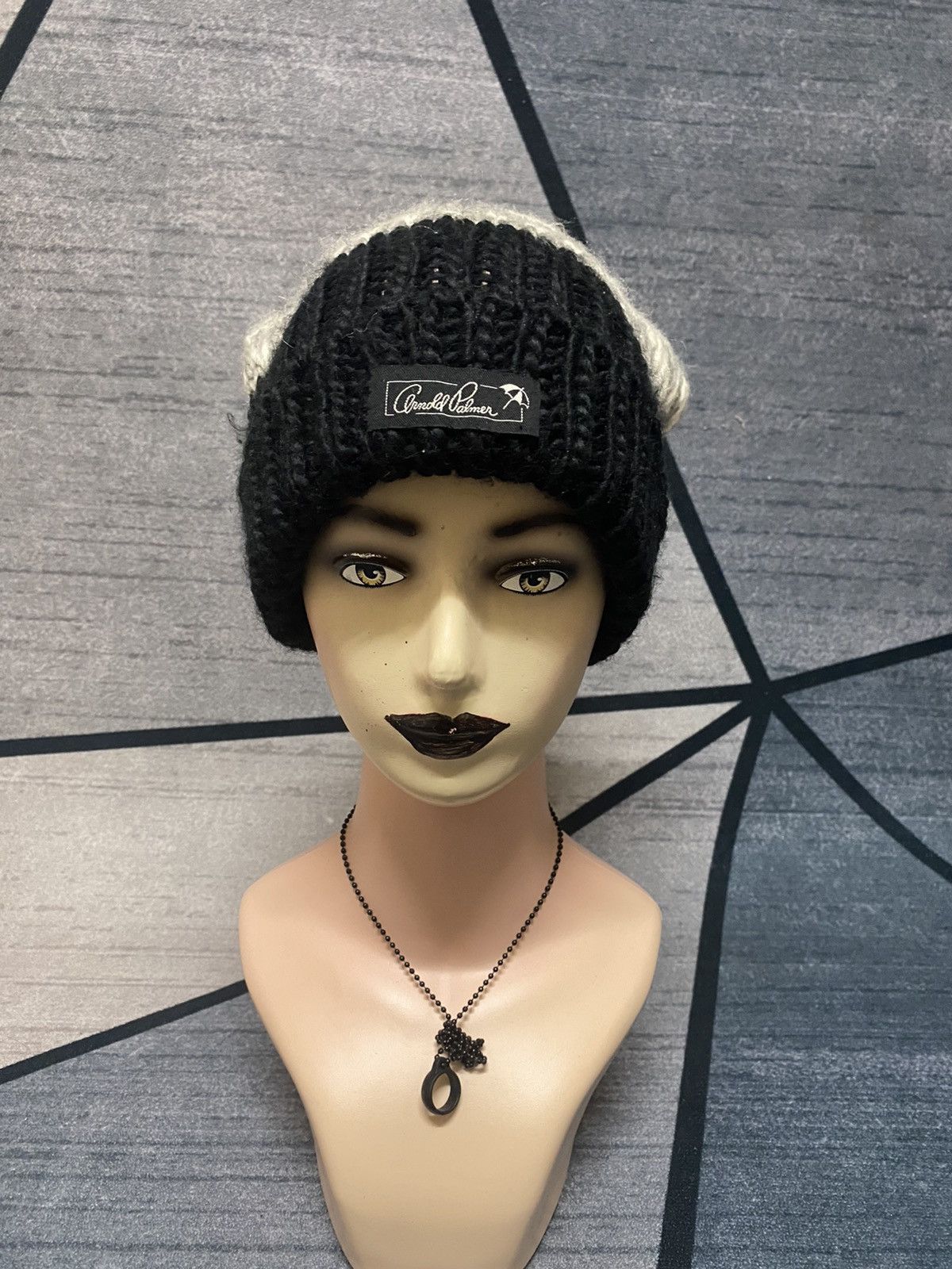 Japanese Brand Vintage Arnold Palmer Knitted Native Beanie Hat Size ONE SIZE - 1 Thumbnail