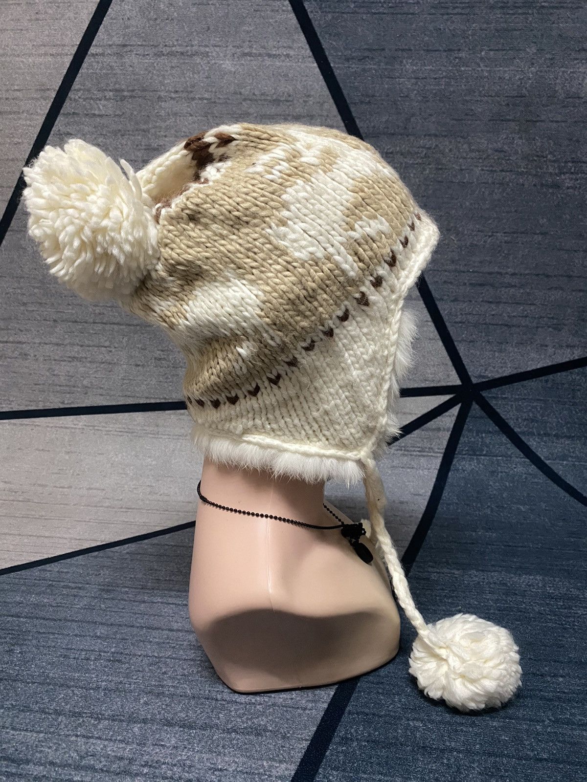 Japanese Brand × Native Japan Trapper Knitted Native Beanie Hat Size ONE SIZE - 1 Thumbnail