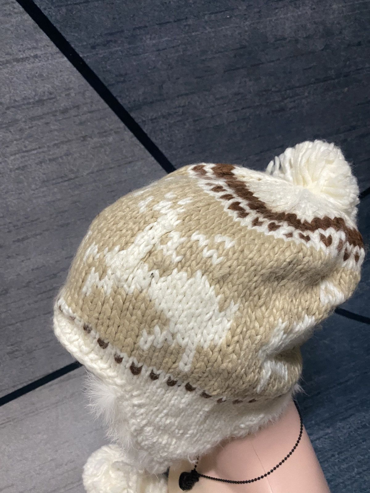 Japanese Brand × Native Japan Trapper Knitted Native Beanie Hat Size ONE SIZE - 3 Thumbnail
