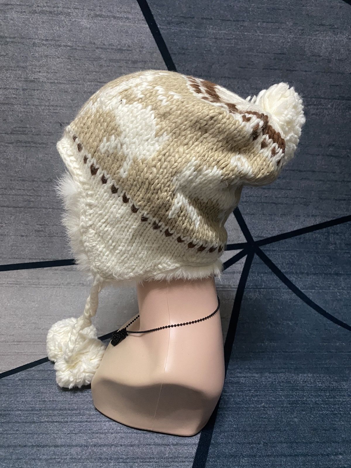 Japanese Brand × Native Japan Trapper Knitted Native Beanie Hat Size ONE SIZE - 2 Thumbnail