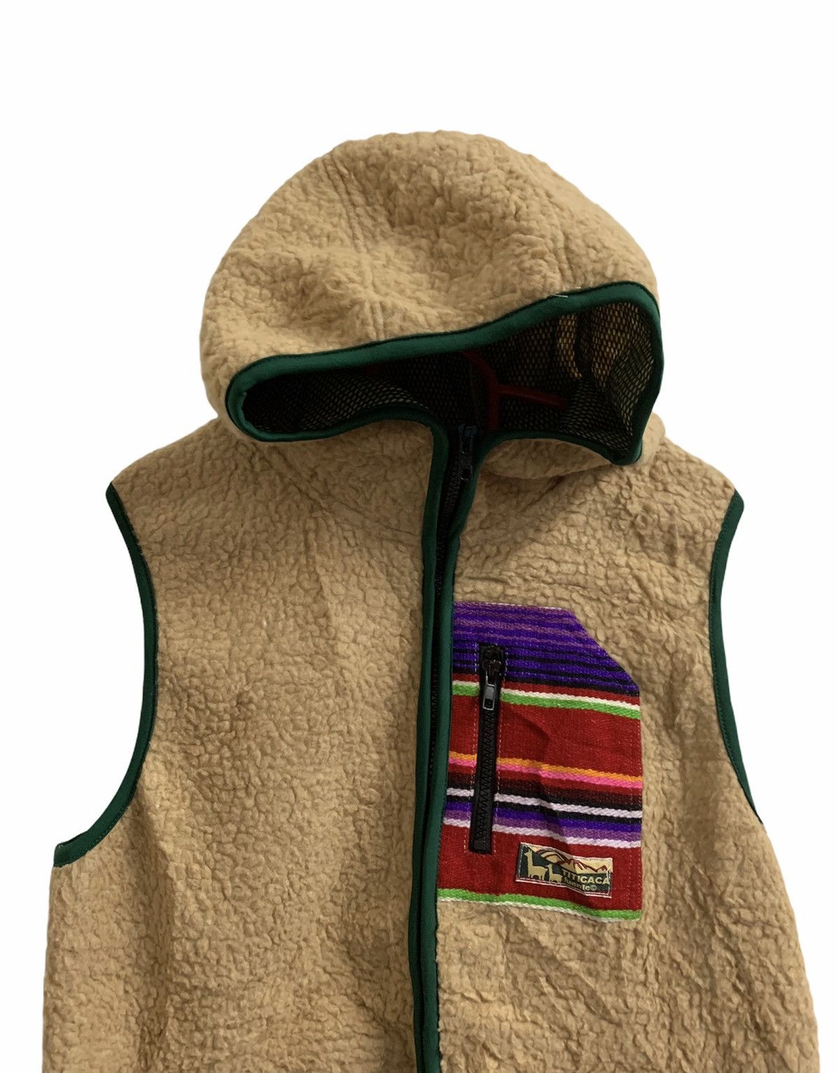Japanese Brand Titicaca Sleeveless Fleece Hoodie Size US L / EU 52-54 / 3 - 2 Thumbnail