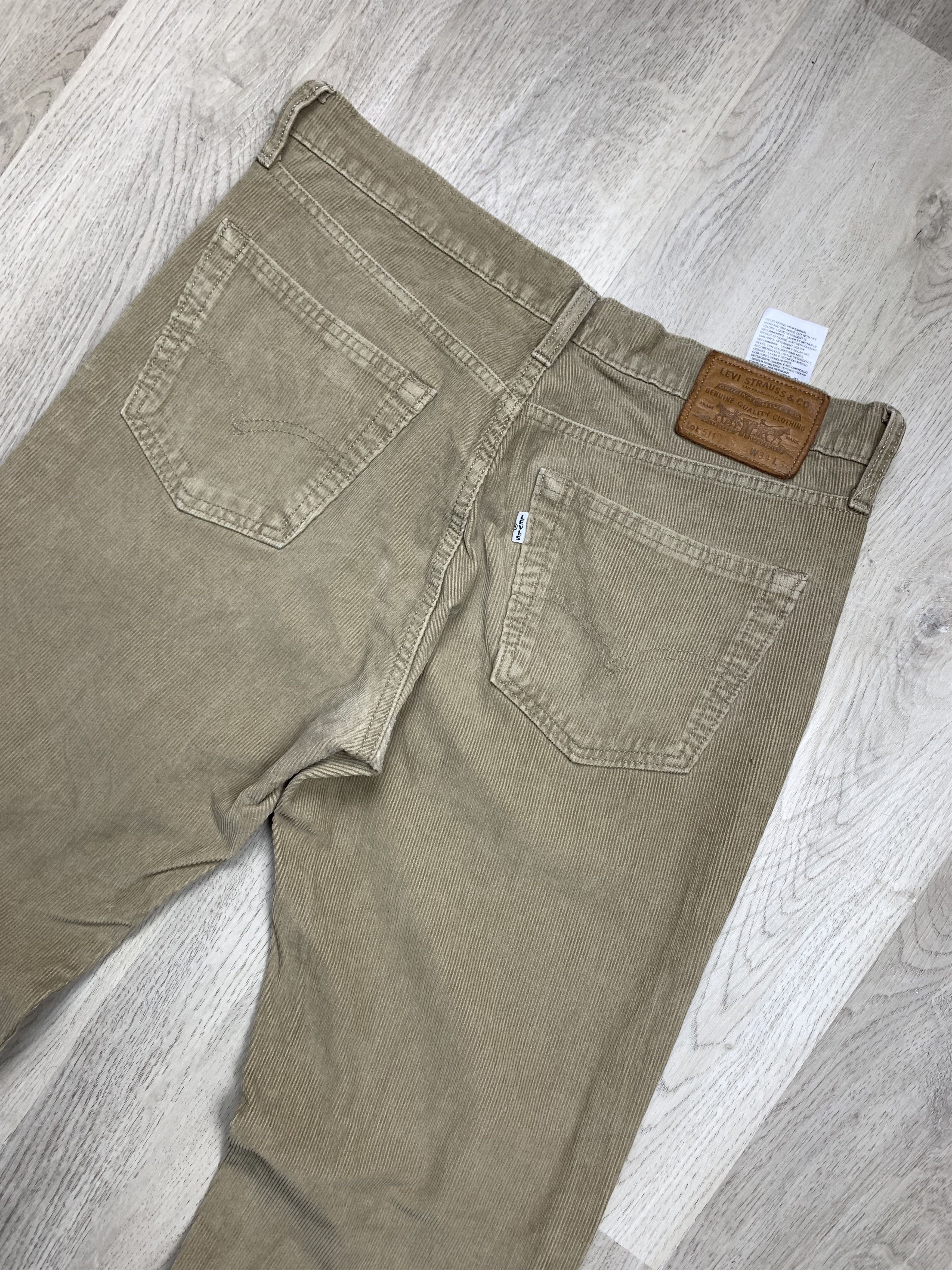 Levi's × Levi's Vintage Clothing × Vintage Levis 511 White Tab Corduroy Denim Pants Jeans Size US 34 / EU 50 - 2 Thumbnail