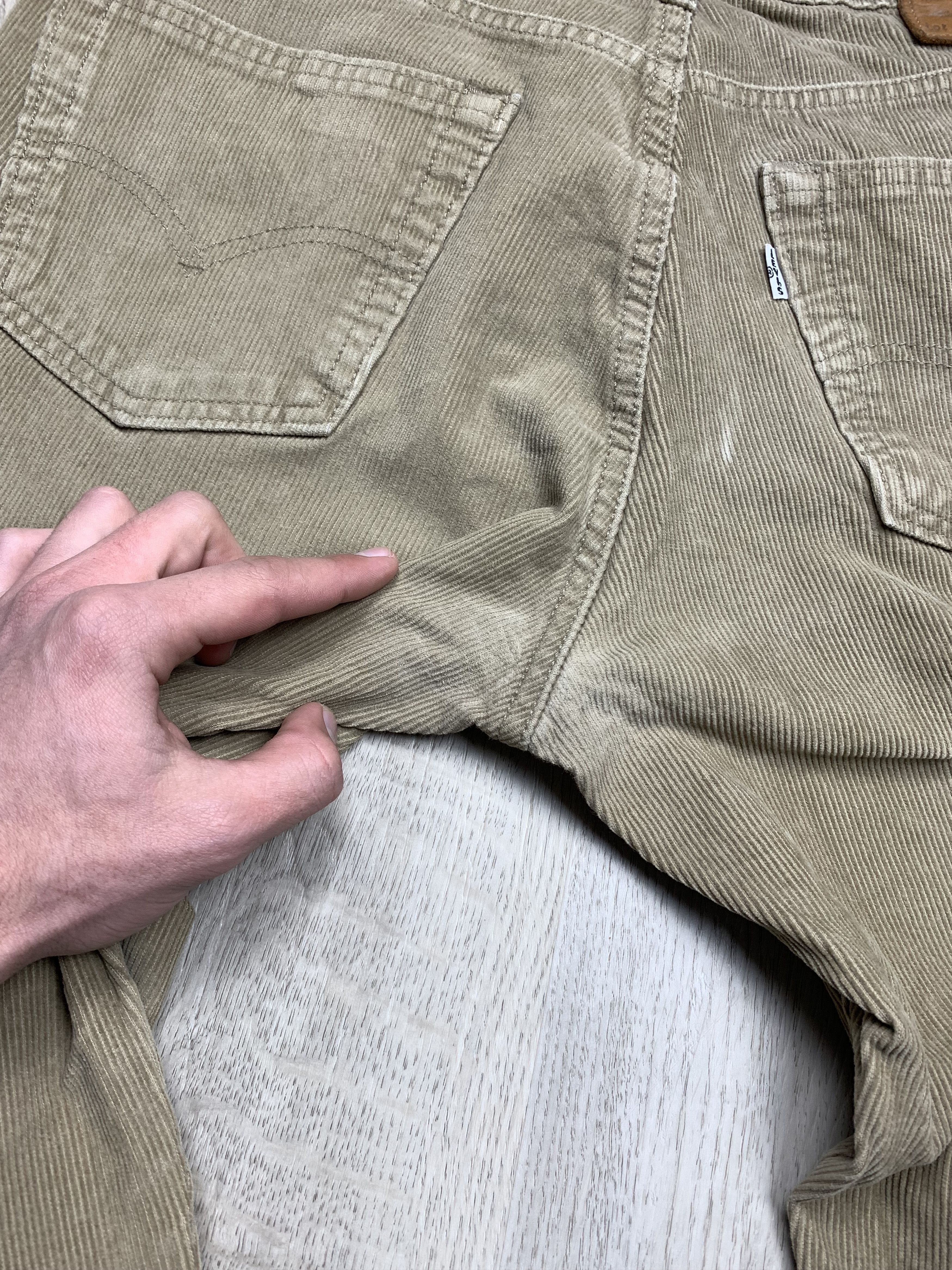 Levi's × Levi's Vintage Clothing × Vintage Levis 511 White Tab Corduroy Denim Pants Jeans Size US 34 / EU 50 - 6 Thumbnail