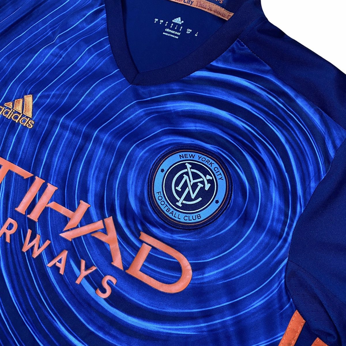 Adidas New York City FC Football 2016 Shirt Club Jersey MLS Size US S / EU 44-46 / 1 - 3 Thumbnail