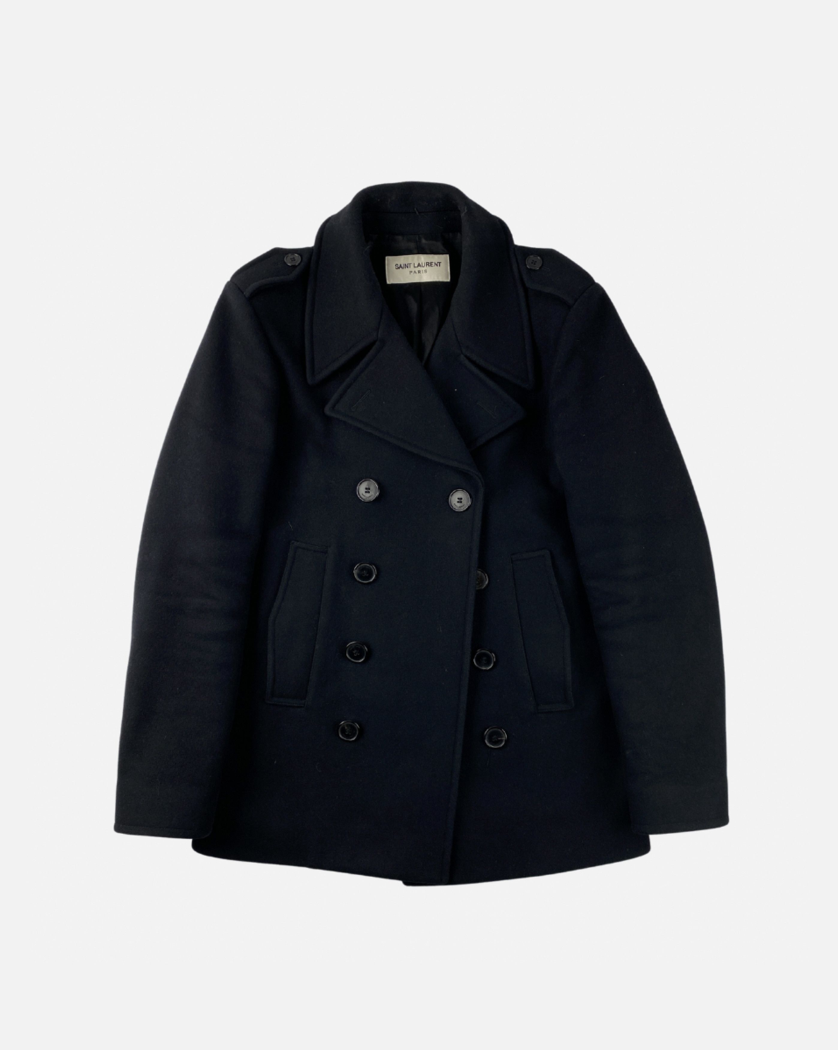 コート Saint Laurent FW24 MP11 SHORT PEACOAT (810508Y080W 1000) Saint Laurent Paris FW13 Caban Peacoat Jacket | Grailed